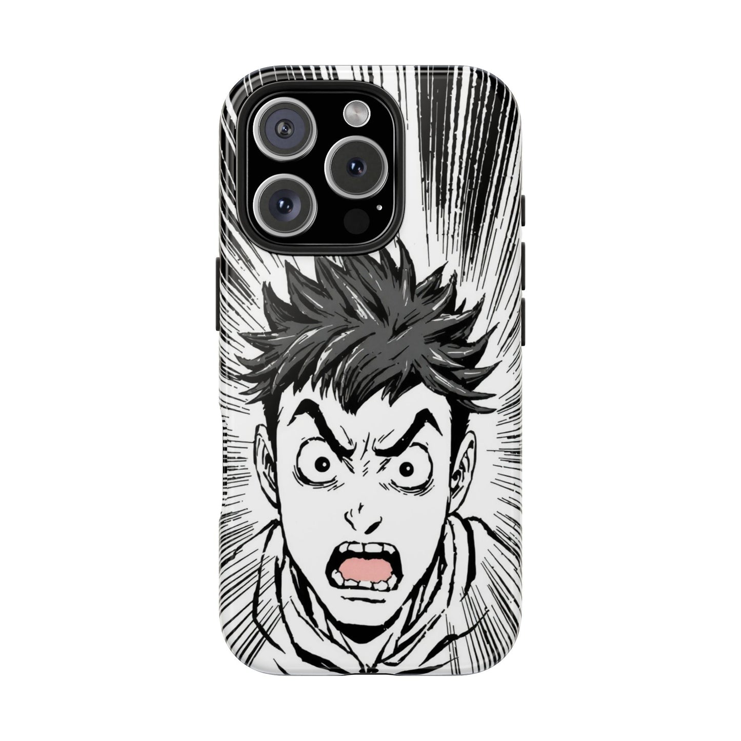 Intense Graphic Phone Case - Tough Design for Anime Fans