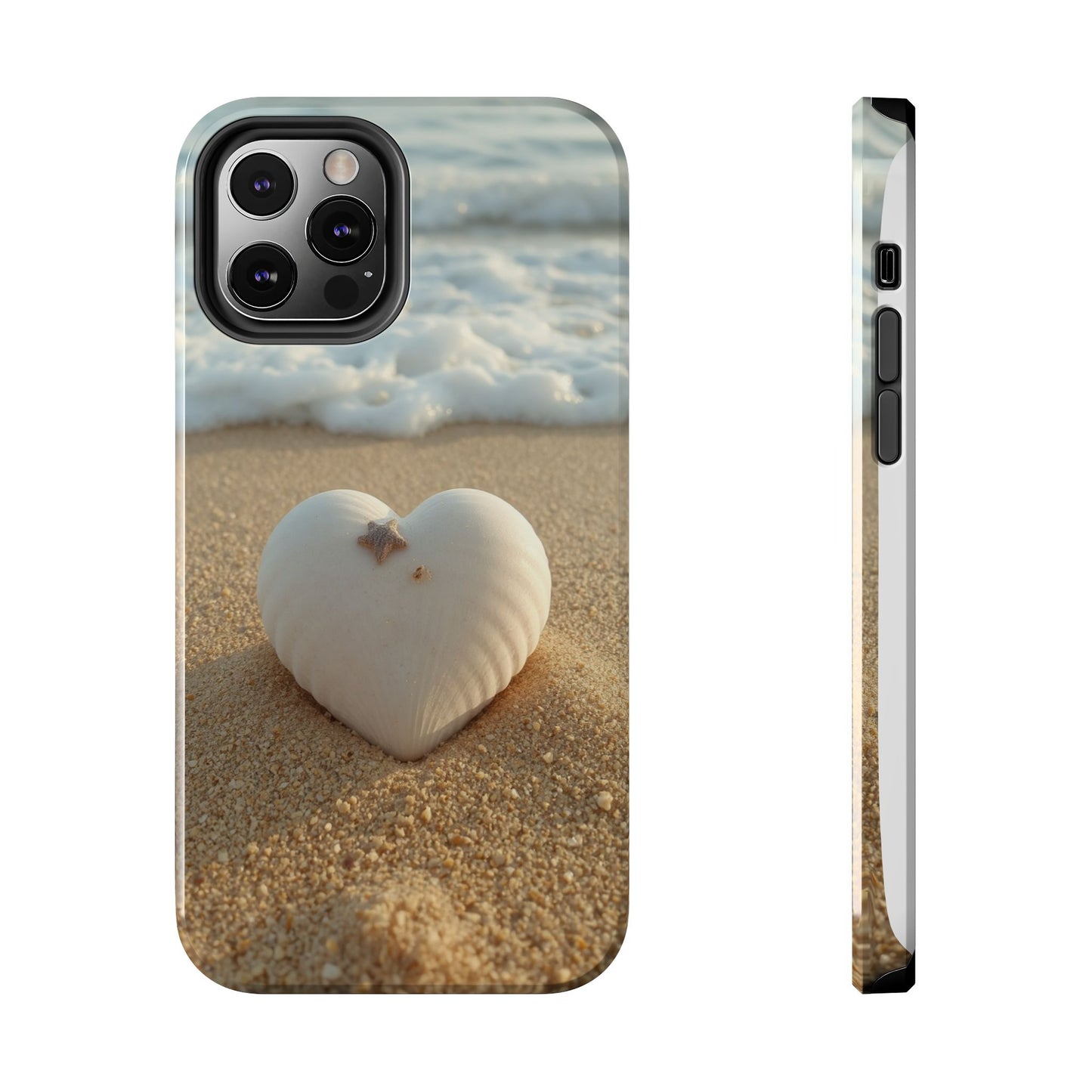 Heart Seashell Tough Phone Case for iPhone