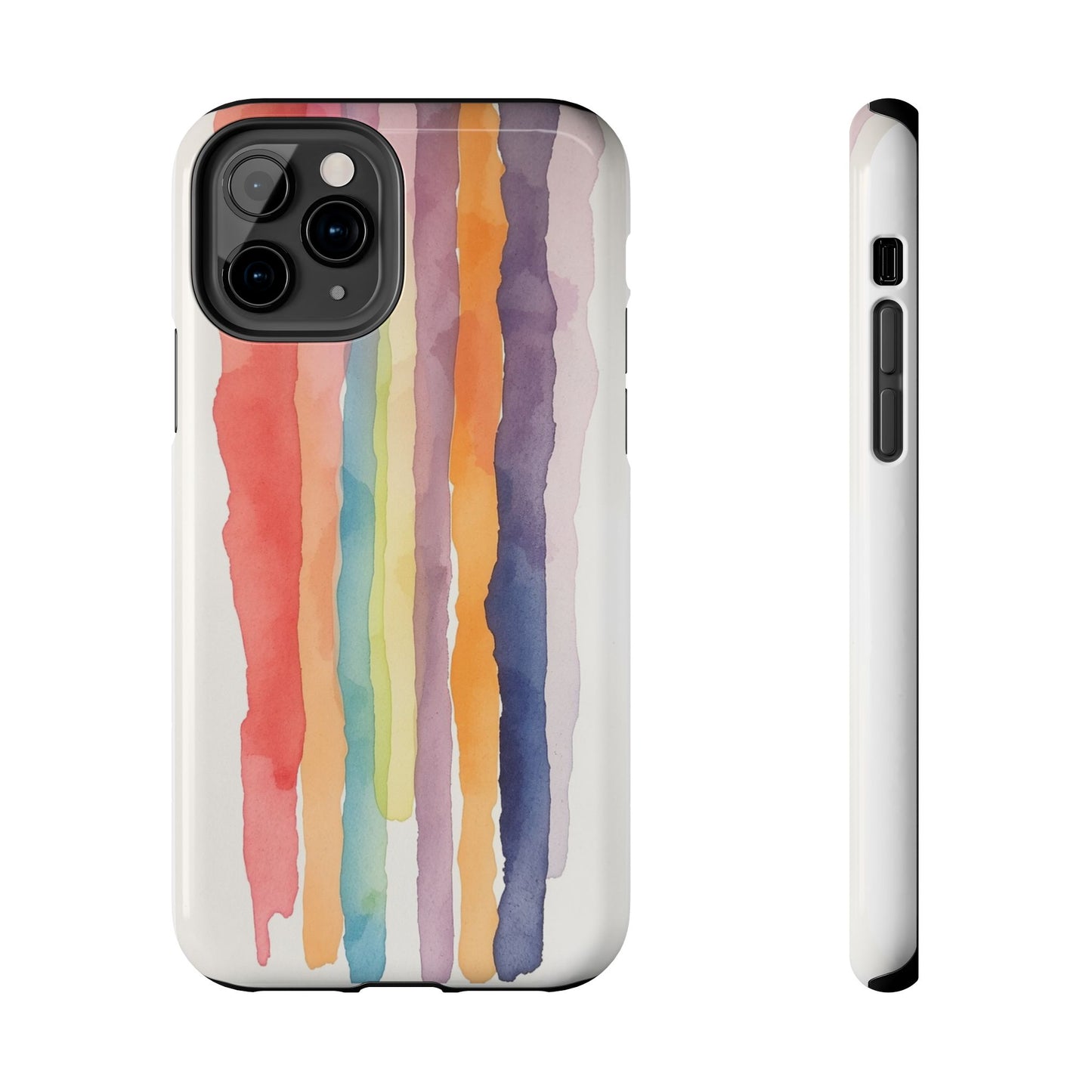 Colorful Watercolor Tough Phone Case - Stylish and Durable Cover for Creative Souls