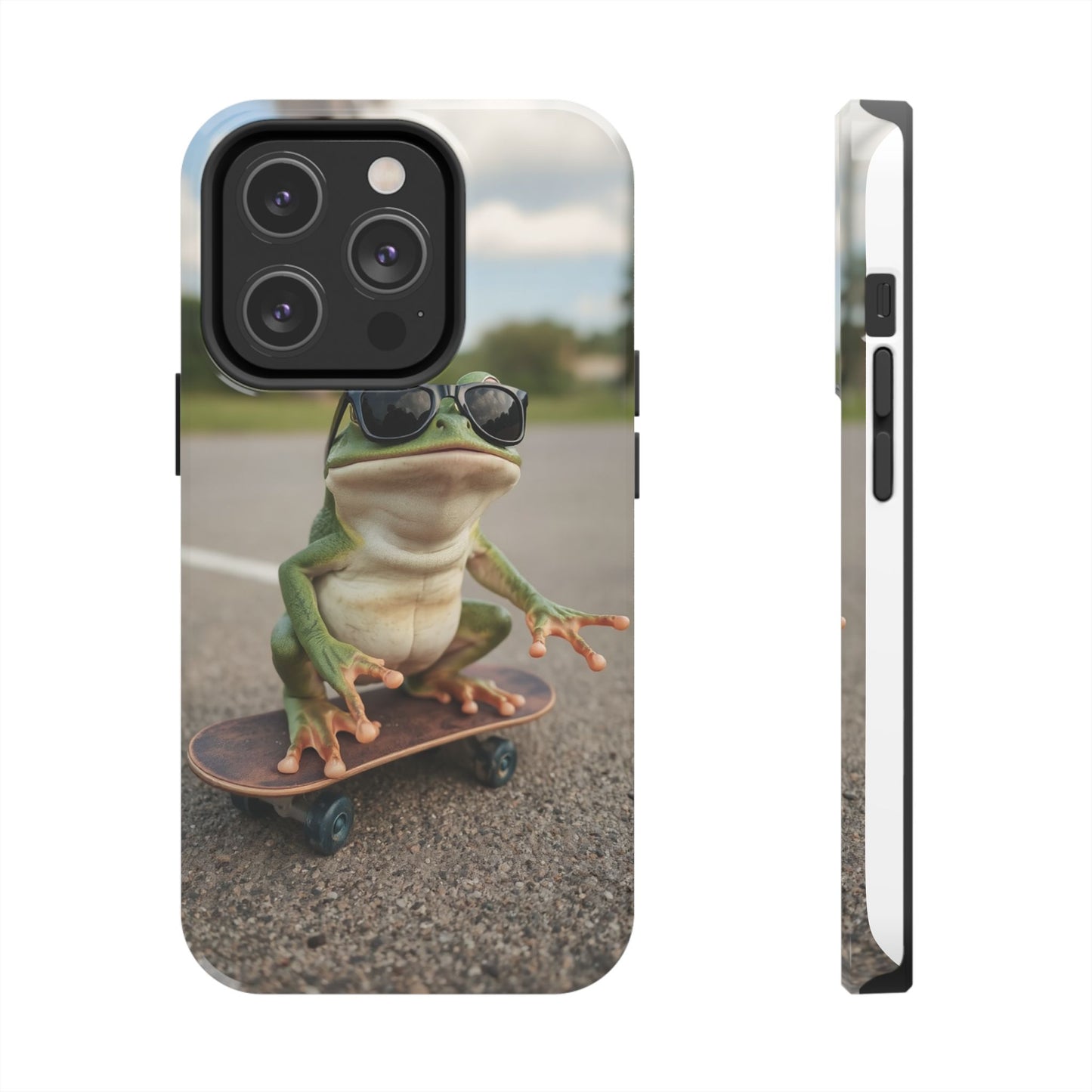 Cool Frog Skateboard Phone Case - Tough and Stylish Protection