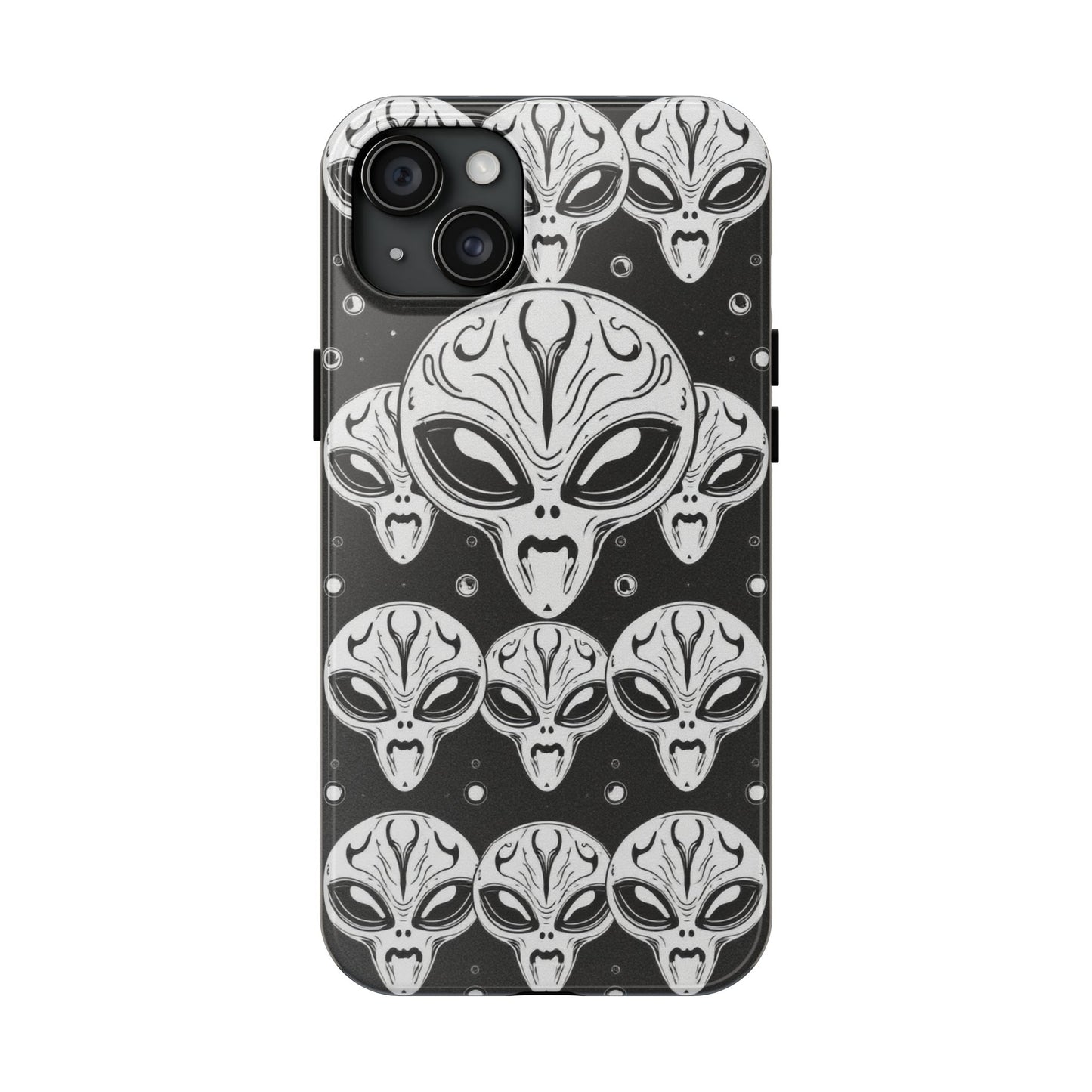 Alien Pattern Tough Phone Case - Durable Protection with Out-of-This-World Design