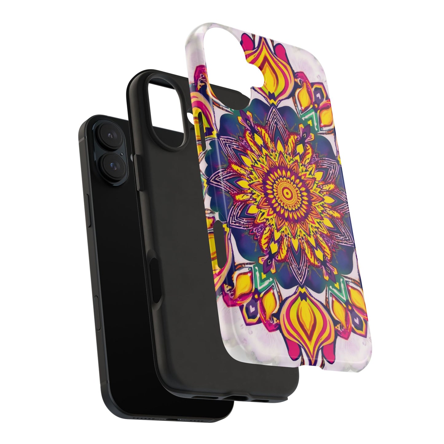 Vibrant Mandala Tough Phone Case - Boho Style Protection - for iPhone