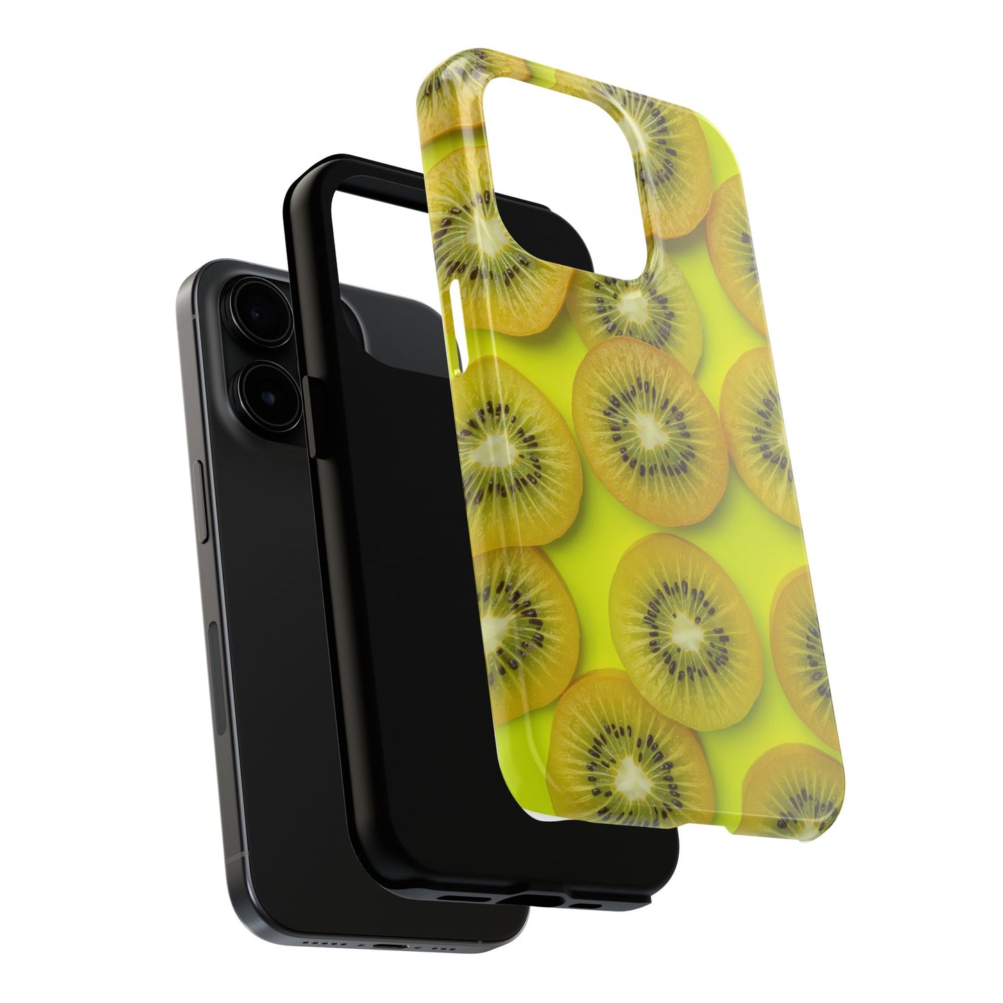 Vibrant Kiwi Tough Phone Case - Bright Yellow Design for Fruit Lovers