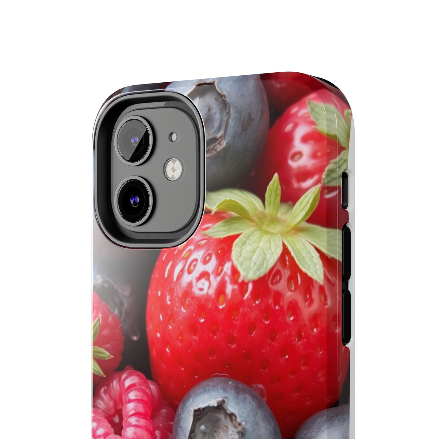 Fruit-Themed Tough Phone Case - Berry Burst Design