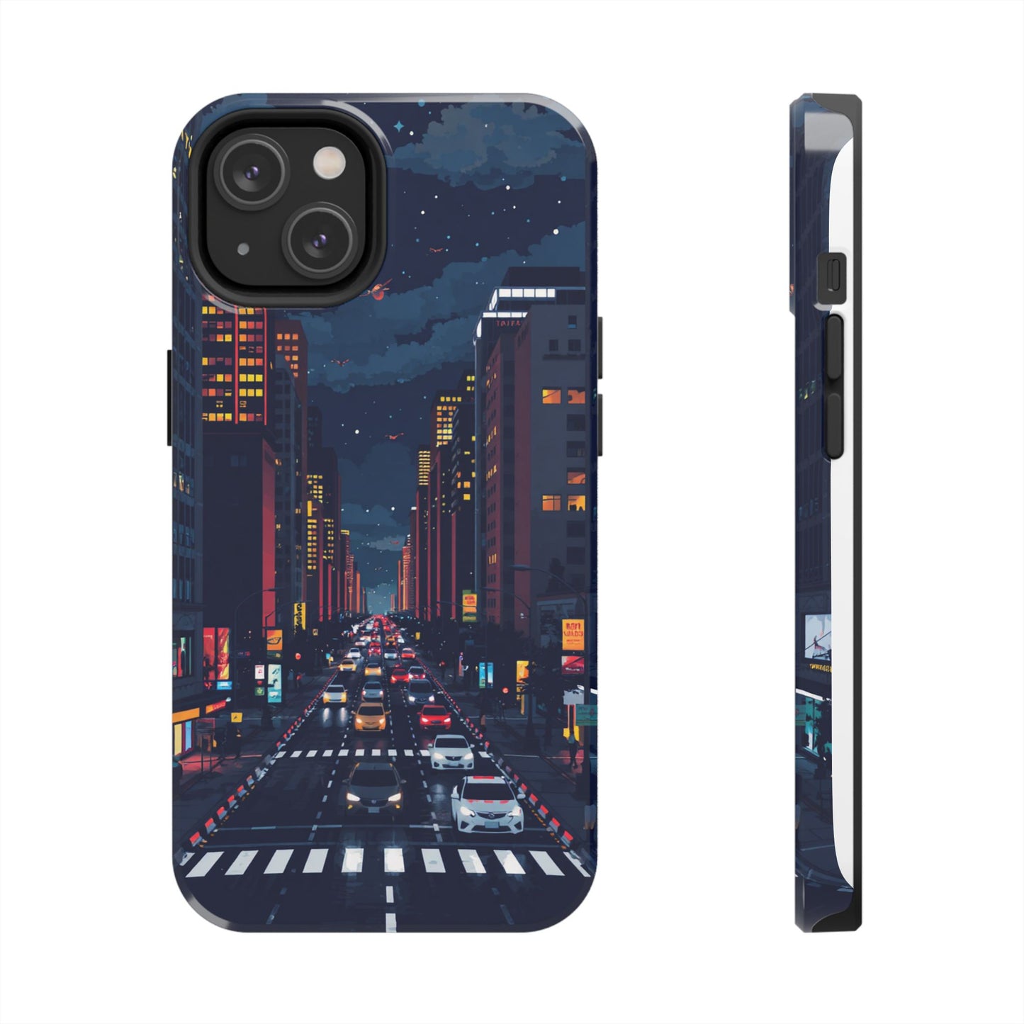 Urban Nightlife Tough Phone Case - Durable & Stylish Protection