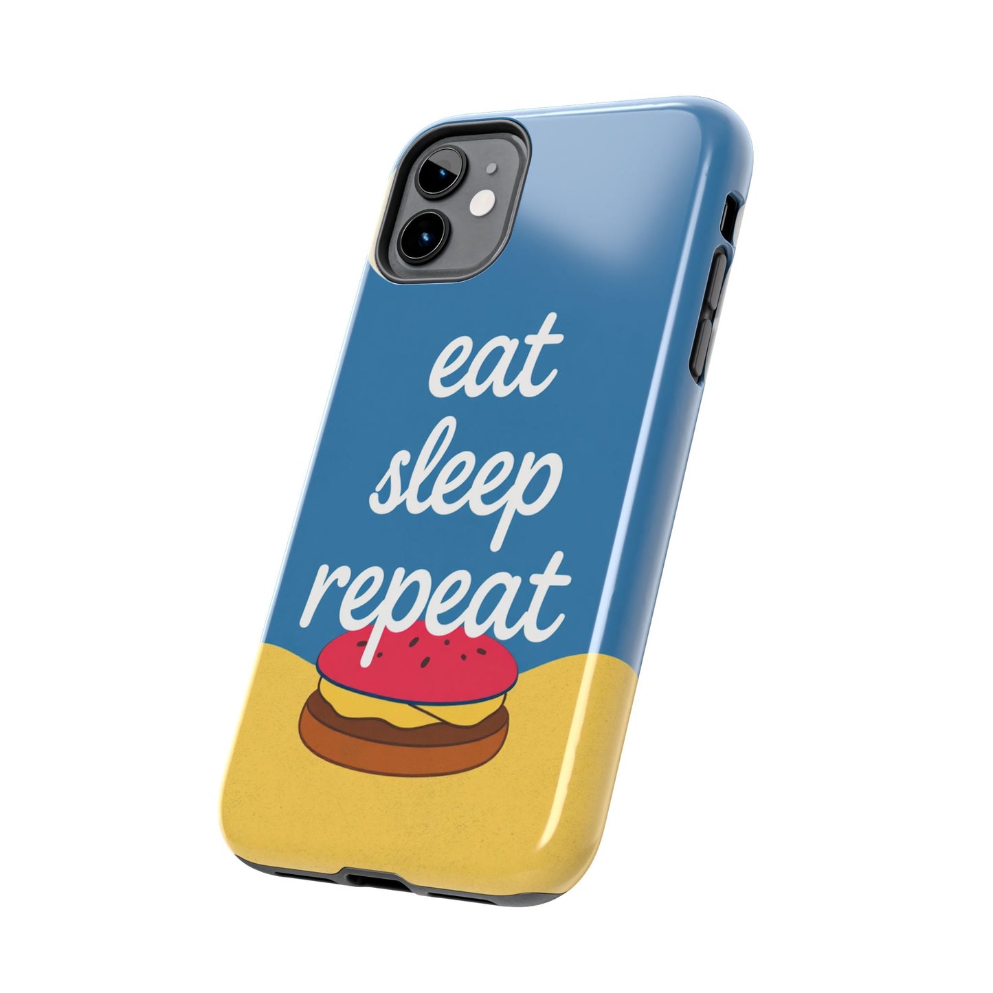 Eat, Sleep, Repeat Phone Case – Fun & Durable Tough Phone Cases for Food Lovers