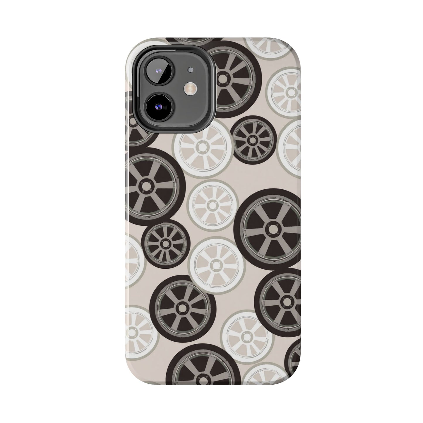 Racing Wheel Design Tough Phone Case – Durable Protection for Automotive Enthusiasts