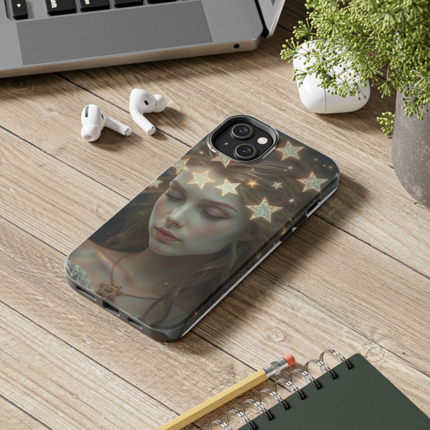 Celestial Dream Tough Phone Case - Artistic Starry Design for Style Enthusiasts