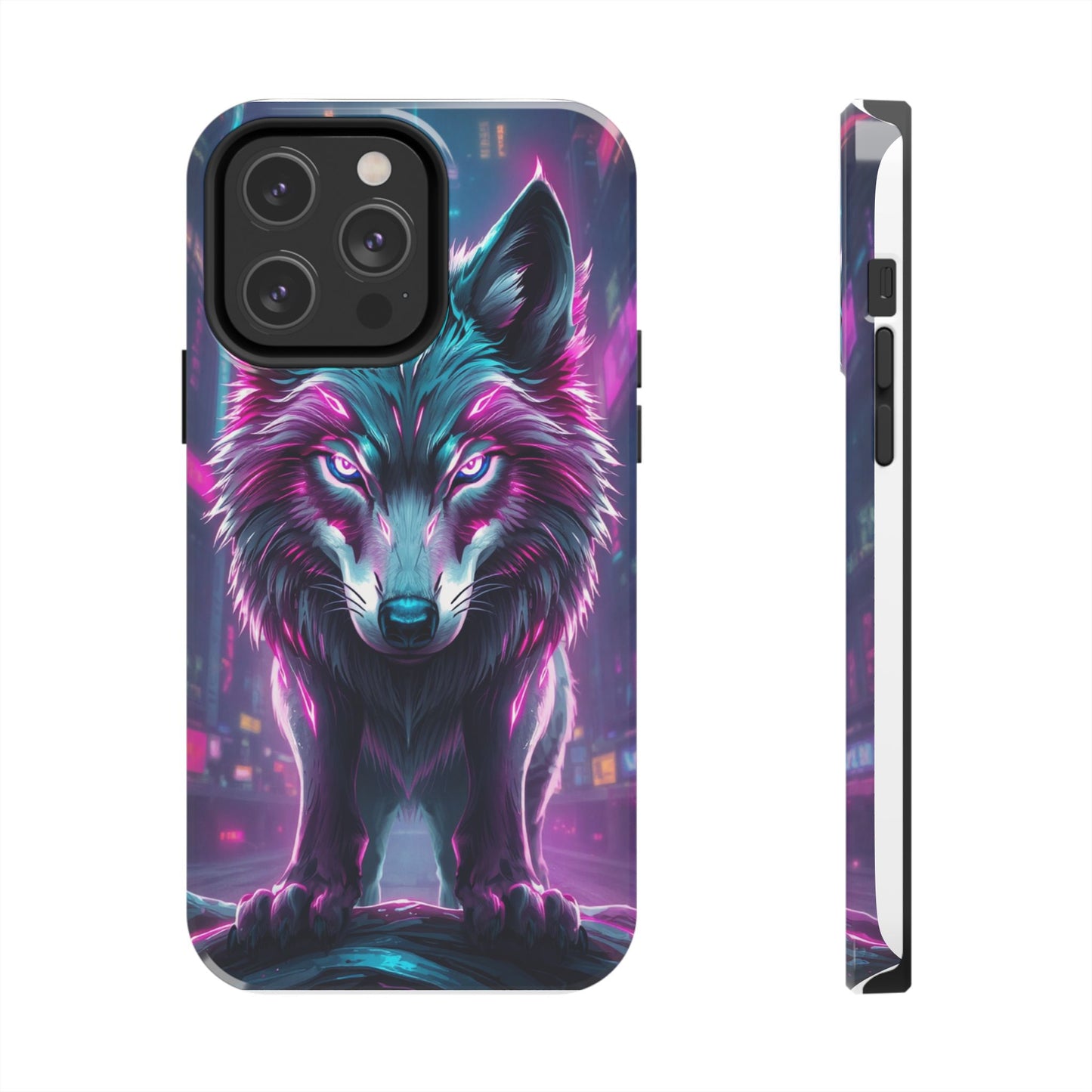 Fierce Wolf Phone Case - Tough & Vibrant Design for Animal Lovers