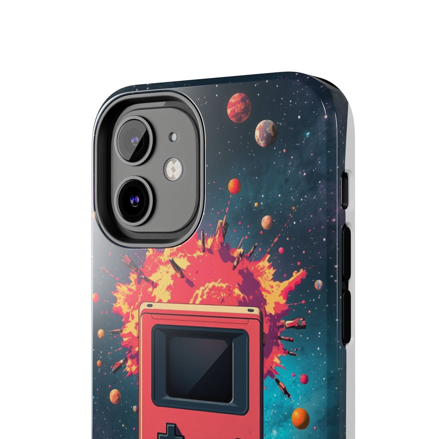 Retro Gaming Tough Phone Case - Space Adventure Design