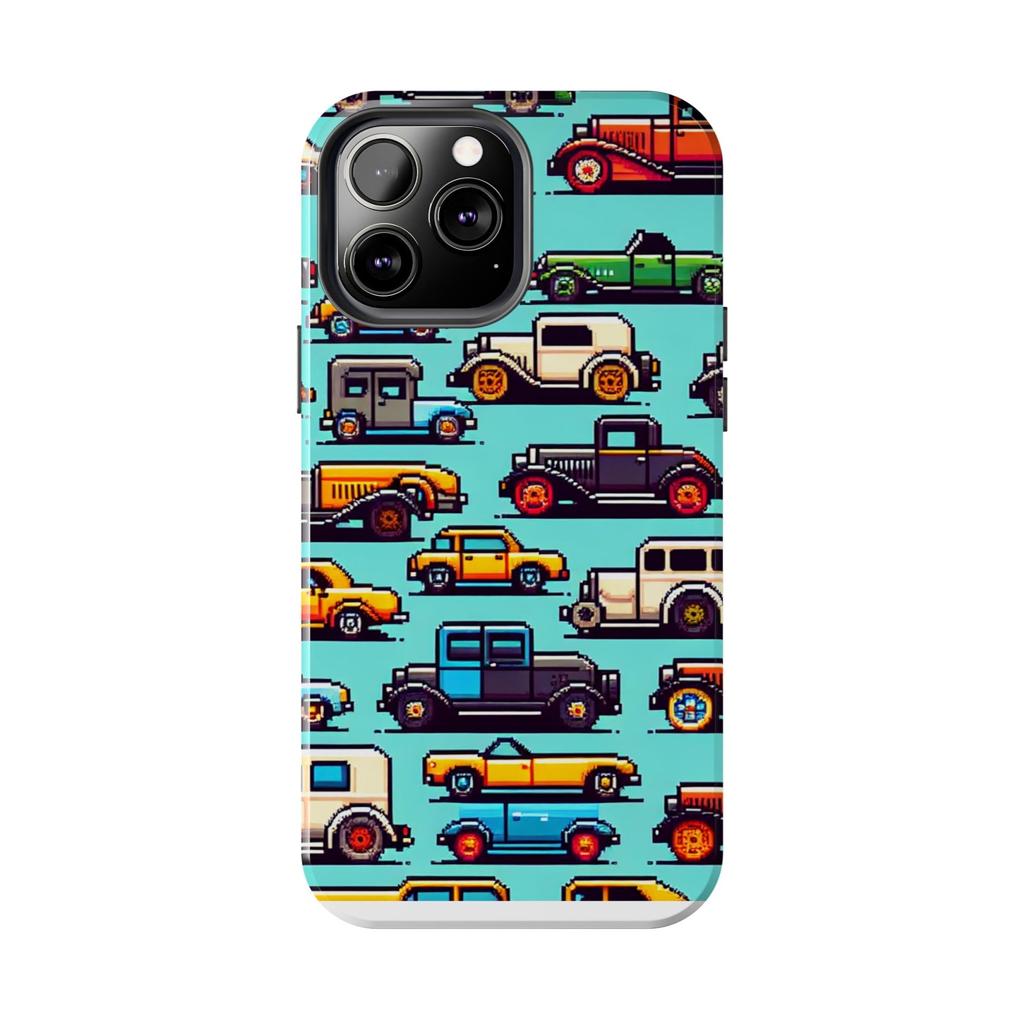 Retro Car Pixel Art Tough Phone Case - Durable & Stylish Protection - for iPhone