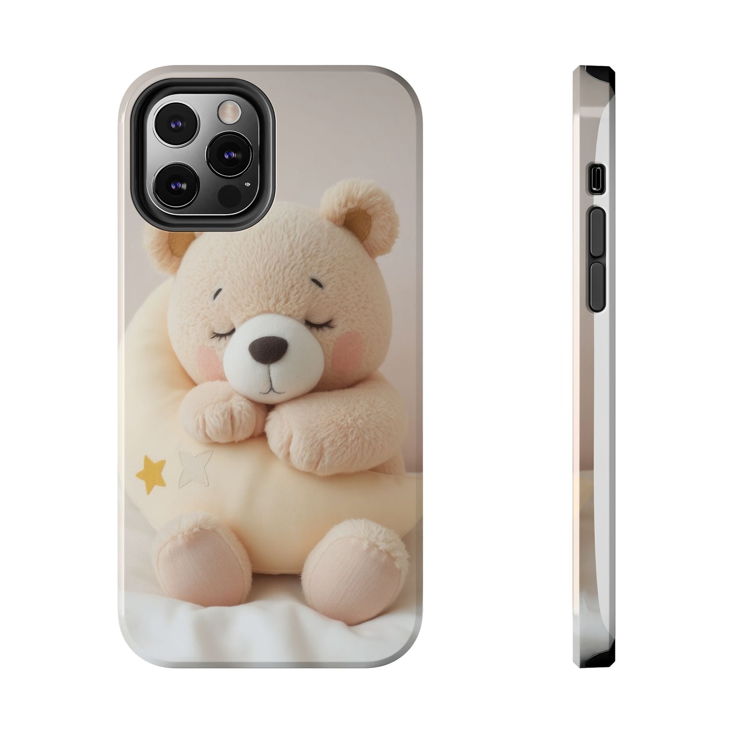 Cute Bear Tough Phone Case - Adorable Baby Animal Design for Kids & Adults