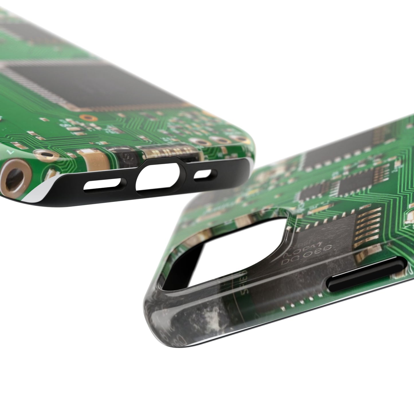 Circuit Board Tough Phone Case - Durable Tech Design