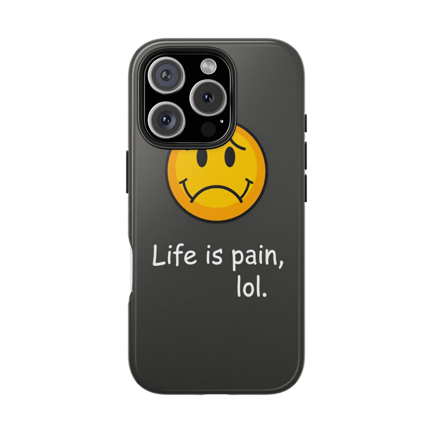 Life is Pain Tough Phone Case - Trendy Design for Smartphone Protection