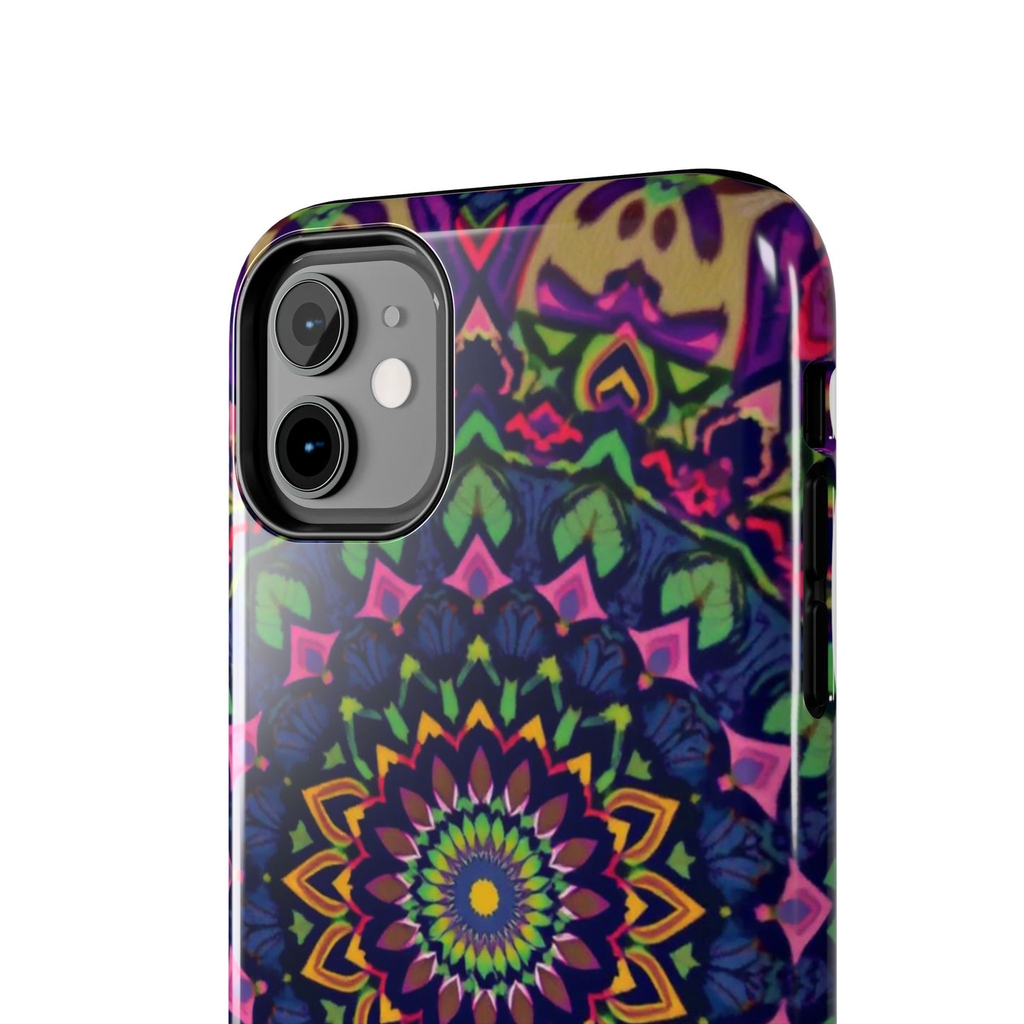 Vibrant Mandala Tough Phone Case - Colorful, Purple Fusion, Durable Protection for Your Device - for iPhone