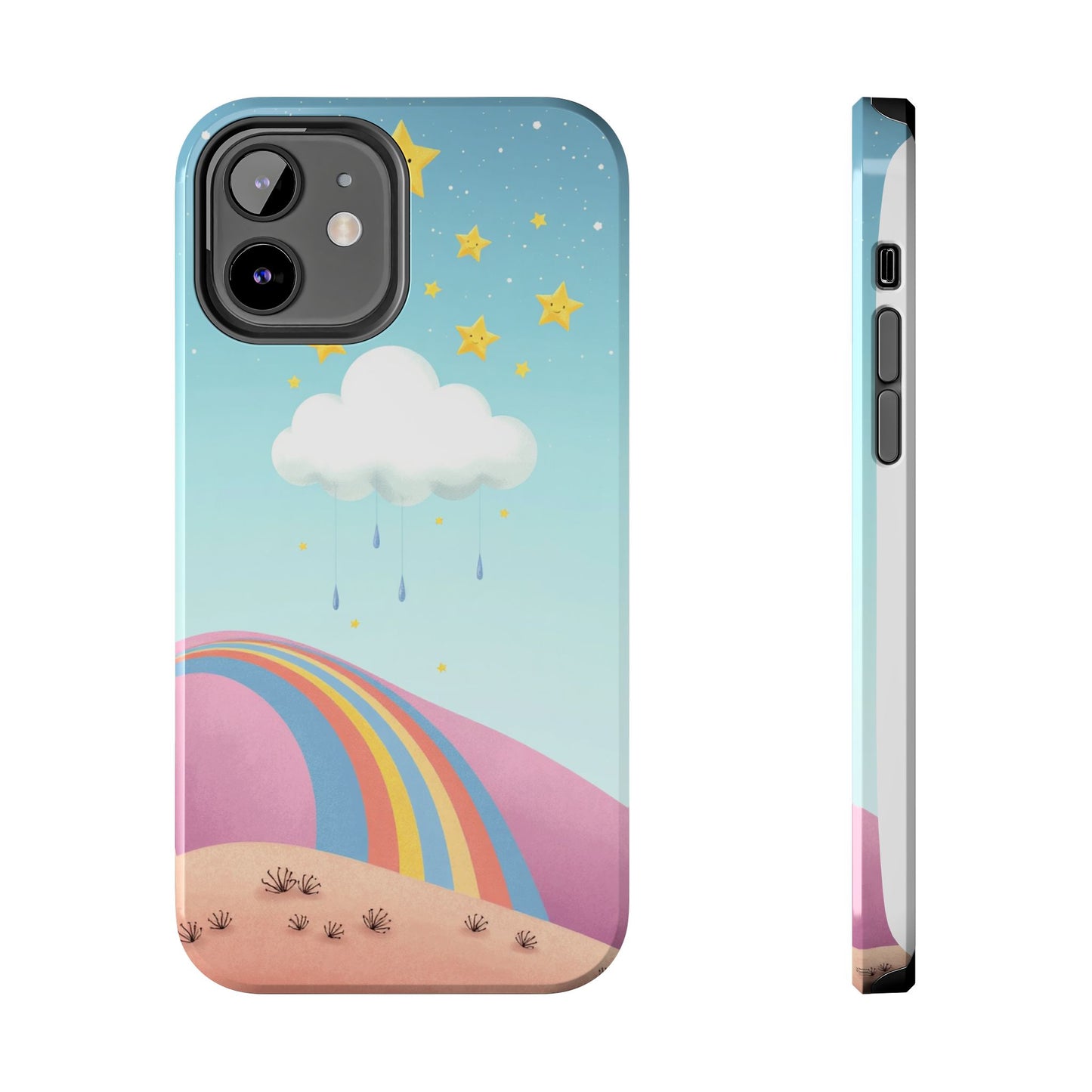 Colorful Rainbow Phone Case - Durable Tough Design for Adventurers
