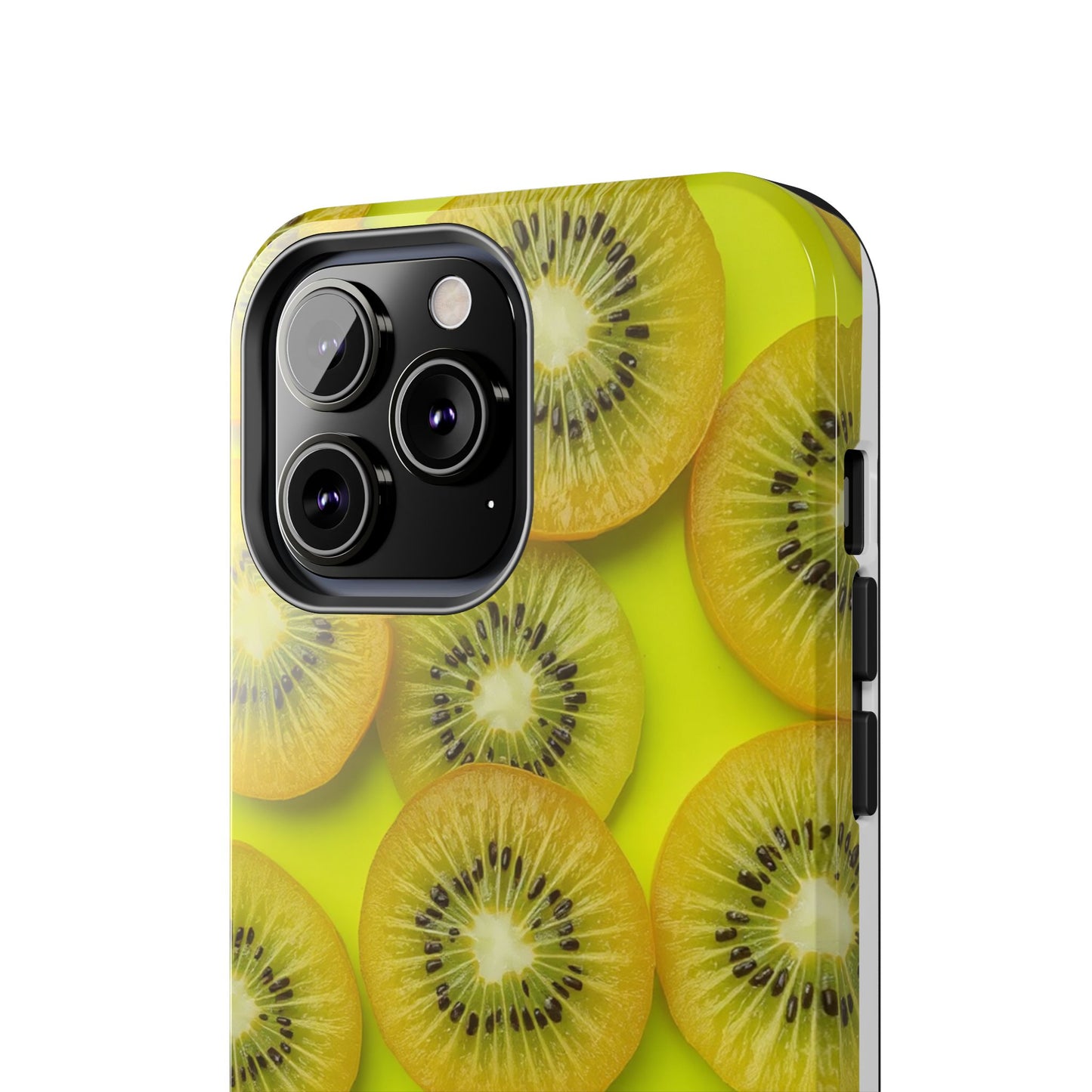 Vibrant Kiwi Tough Phone Case - Bright Yellow Design for Fruit Lovers