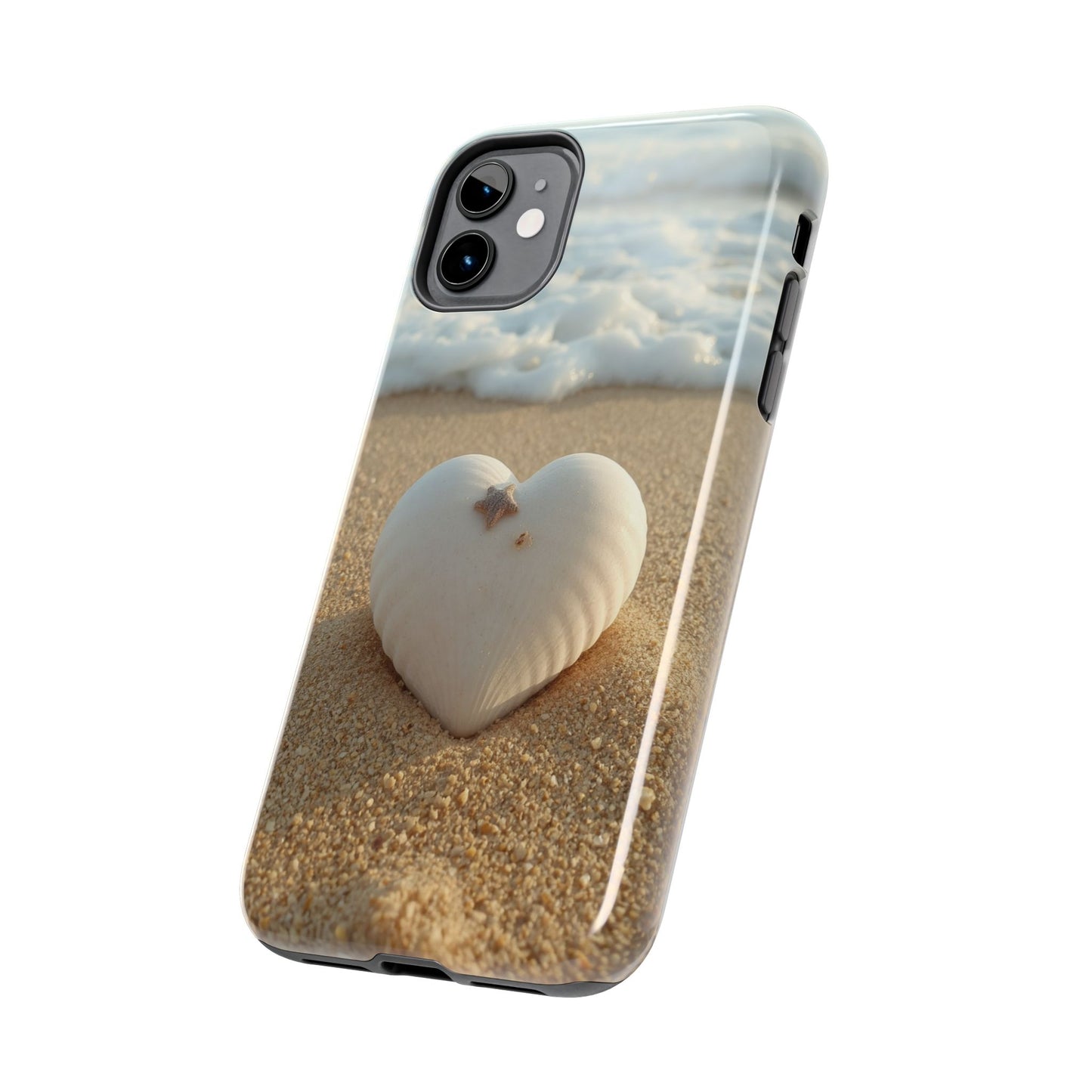 Heart Seashell Tough Phone Case for iPhone