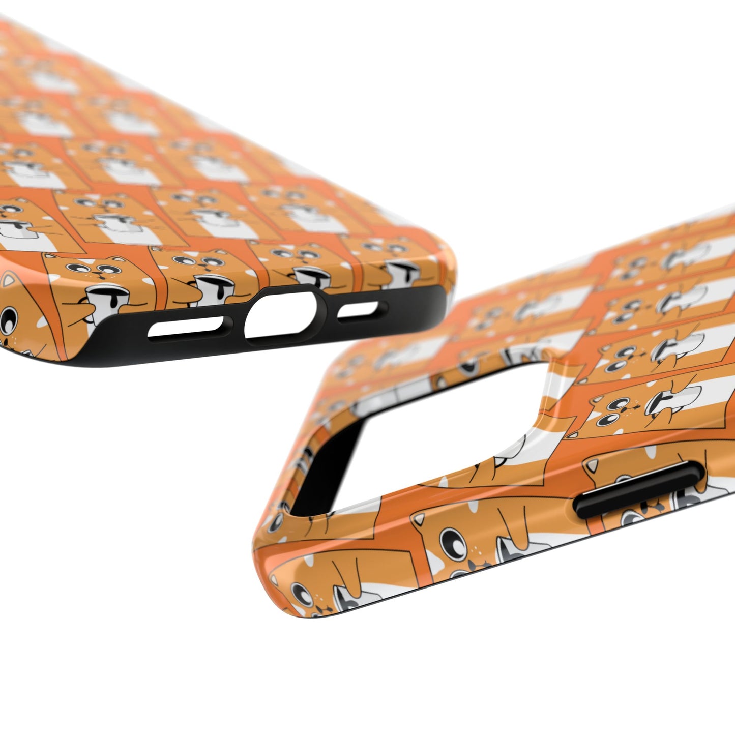 Coffee Cat Tough Phone Case – Durable, Fun, Perfect for Pet Lovers - for iPhone
