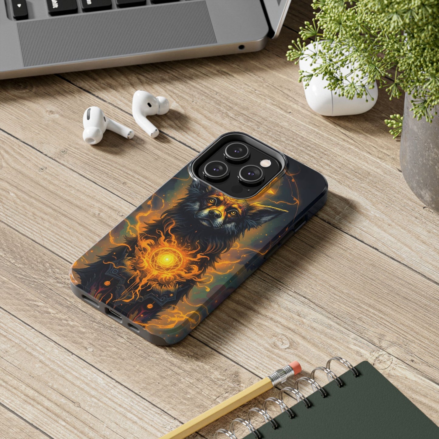 Mystical Dog of Light - Tough Phone Case - Durable Protection with Inspired Artwork - for iPhone