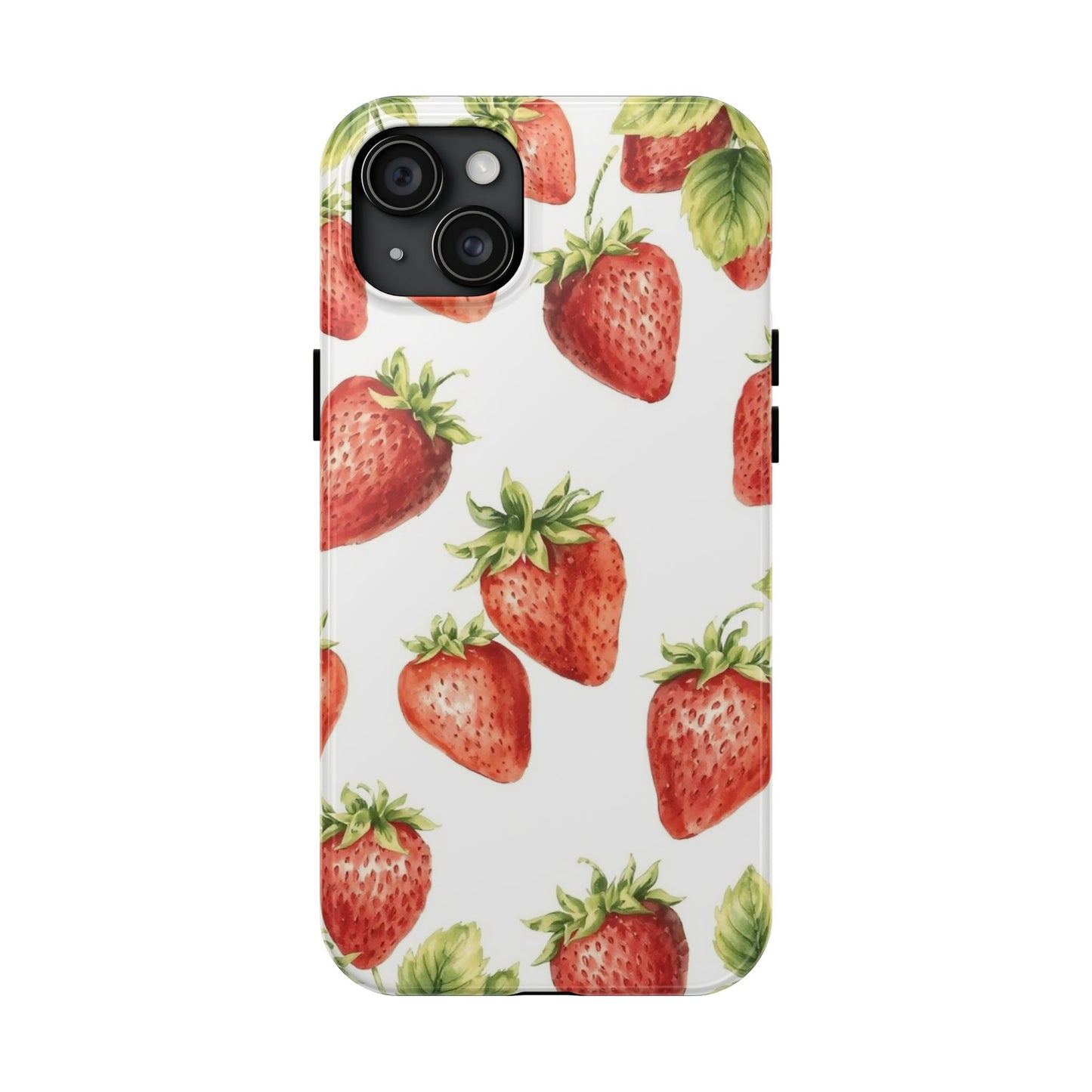 Strawberry Tough Phone Case - Durable Protection with a Fresh Design - for iPhone