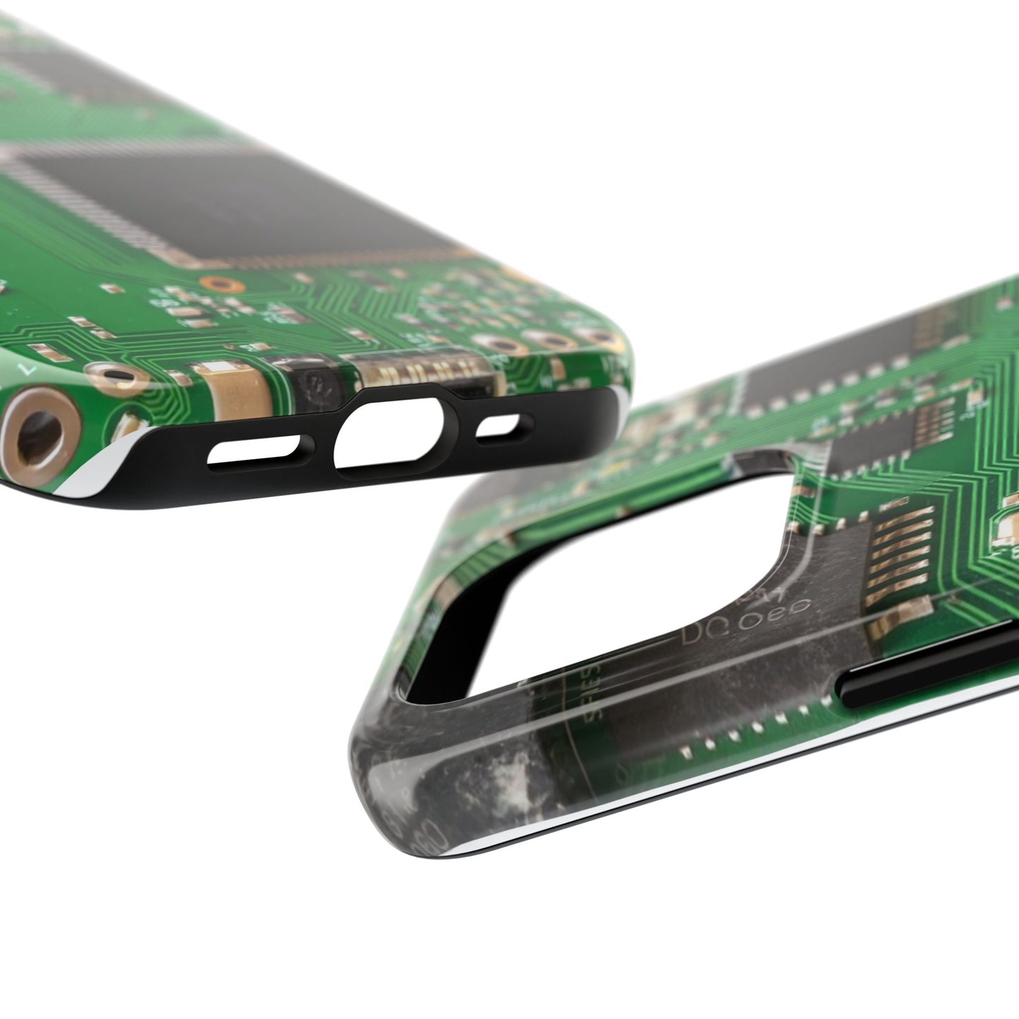 Circuit Board Tough Phone Case - Durable Tech Design
