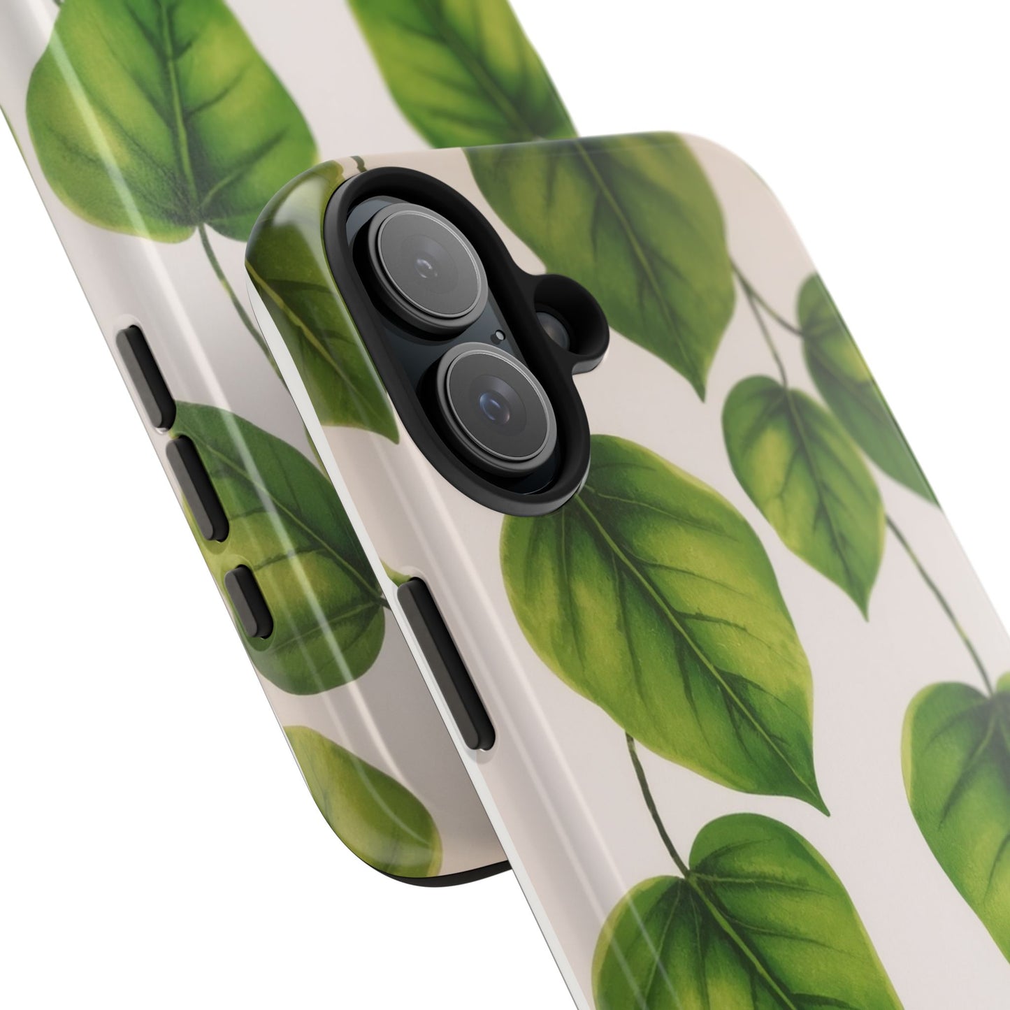 Tough Phone Cases with Green Leaf Design | Eco-Friendly Protection for Nature Lovers