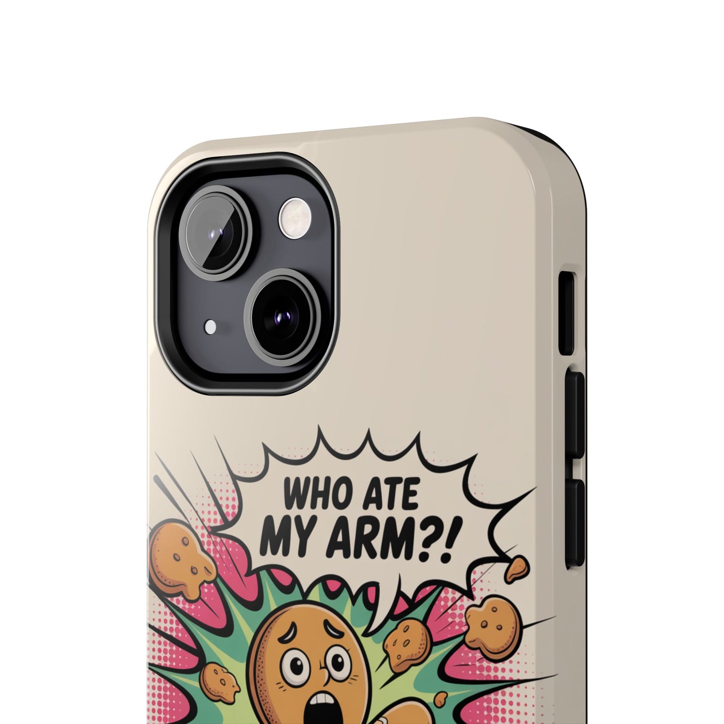 Funny Gingerbread Man Phone Case - Who Ate My Arm? Tough Protection