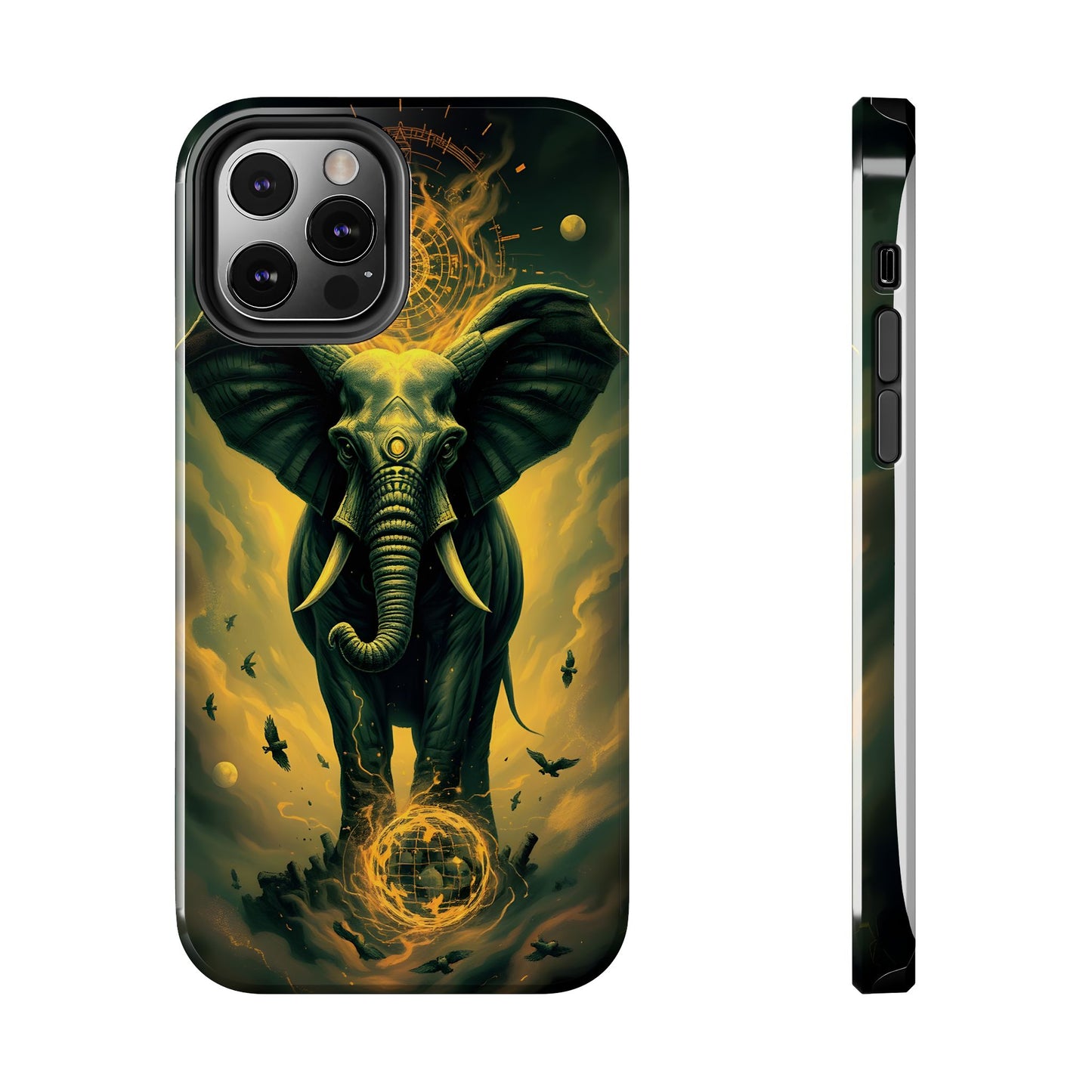 Majestic Elephant Clouds Tough Phone Case - Durable Protection with Bold Design - for iPhone