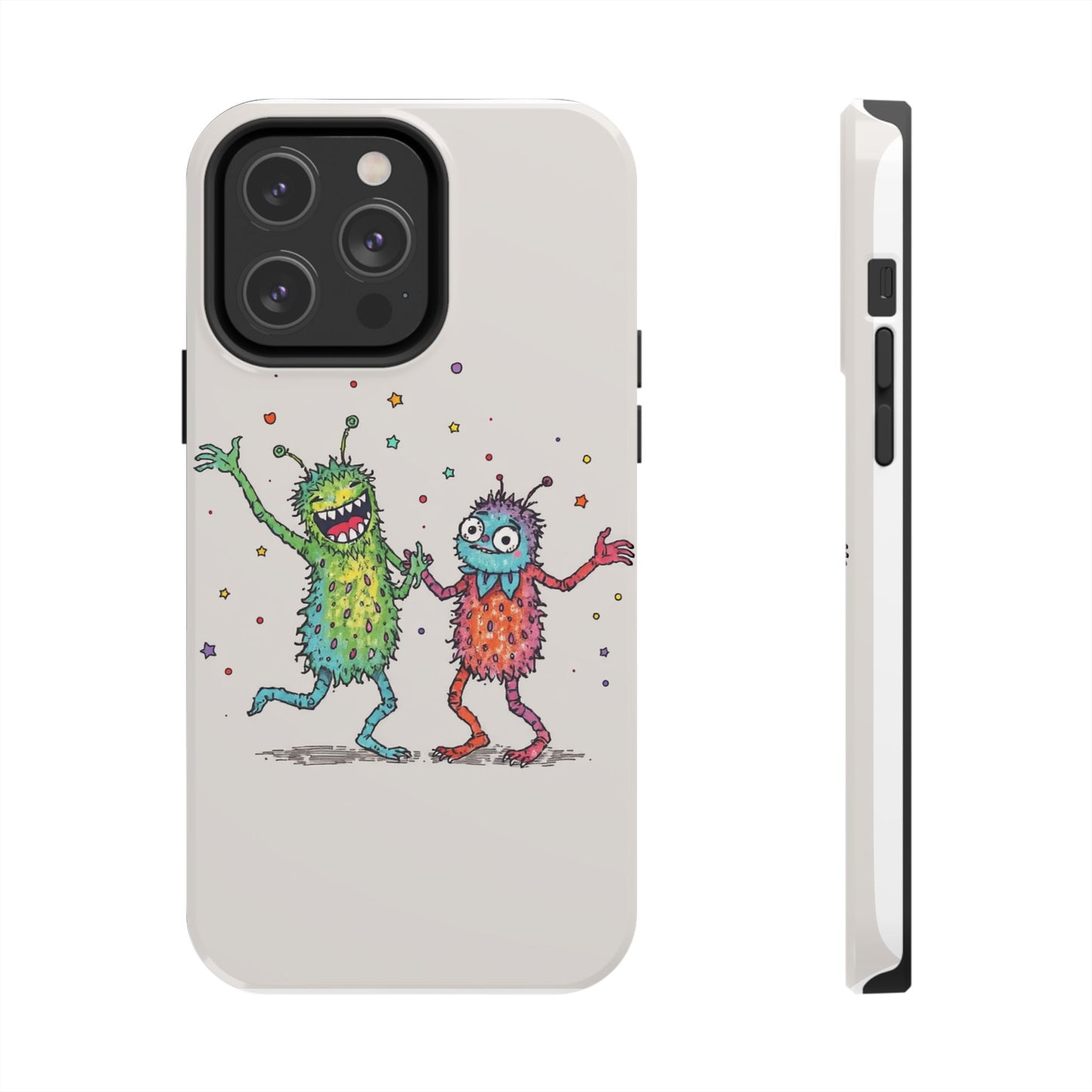 Colorful Monster Tough Phone Case - Fun and Playful Design