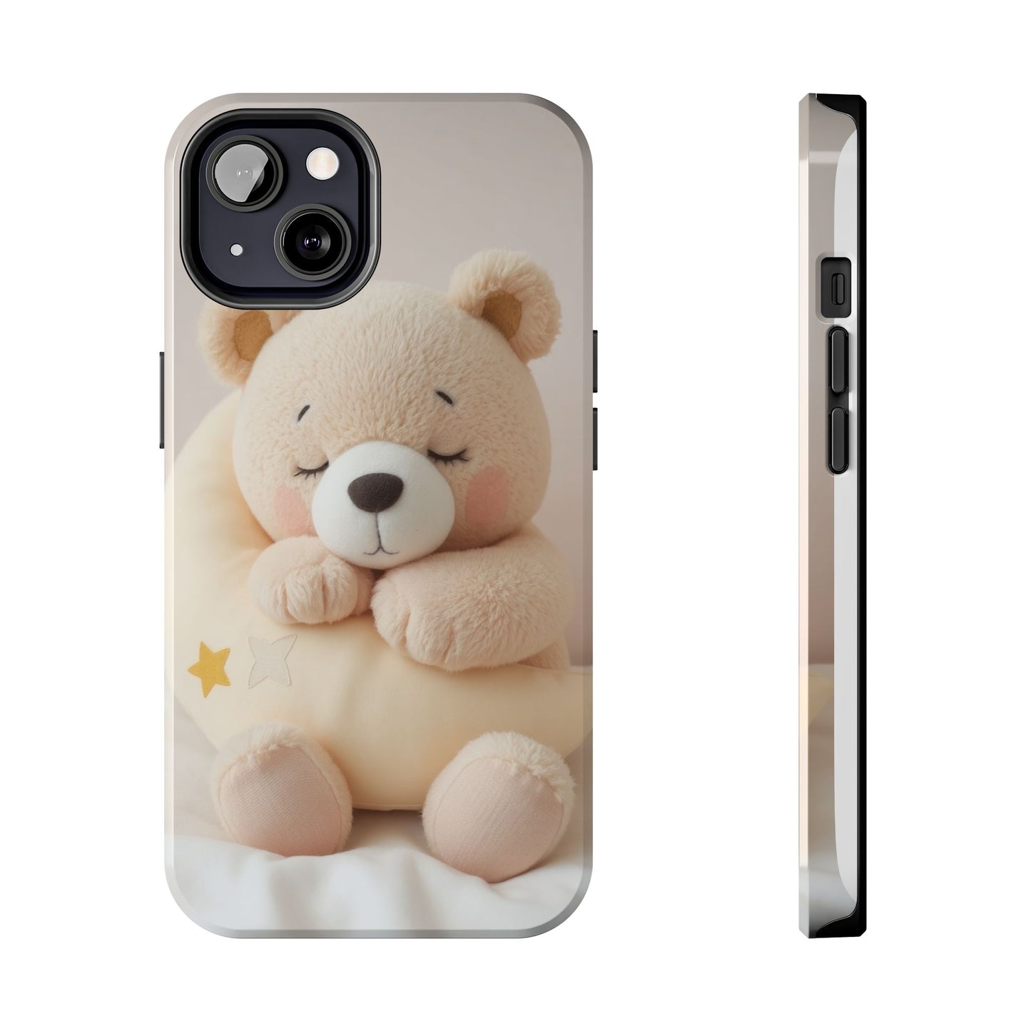 Cute Bear Tough Phone Case - Adorable Baby Animal Design for Kids & Adults