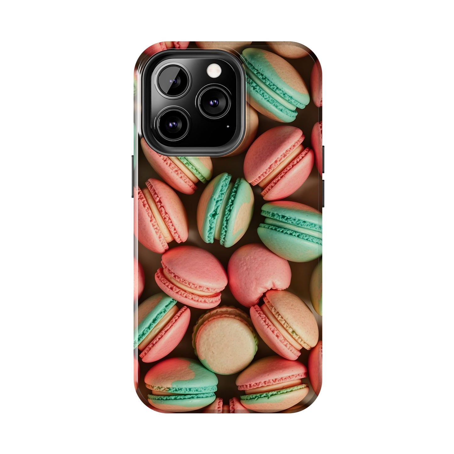 Colorful Tasty Macarons Tough Phone Case - Durable Protection with Sweet Aesthetic - for iPhone