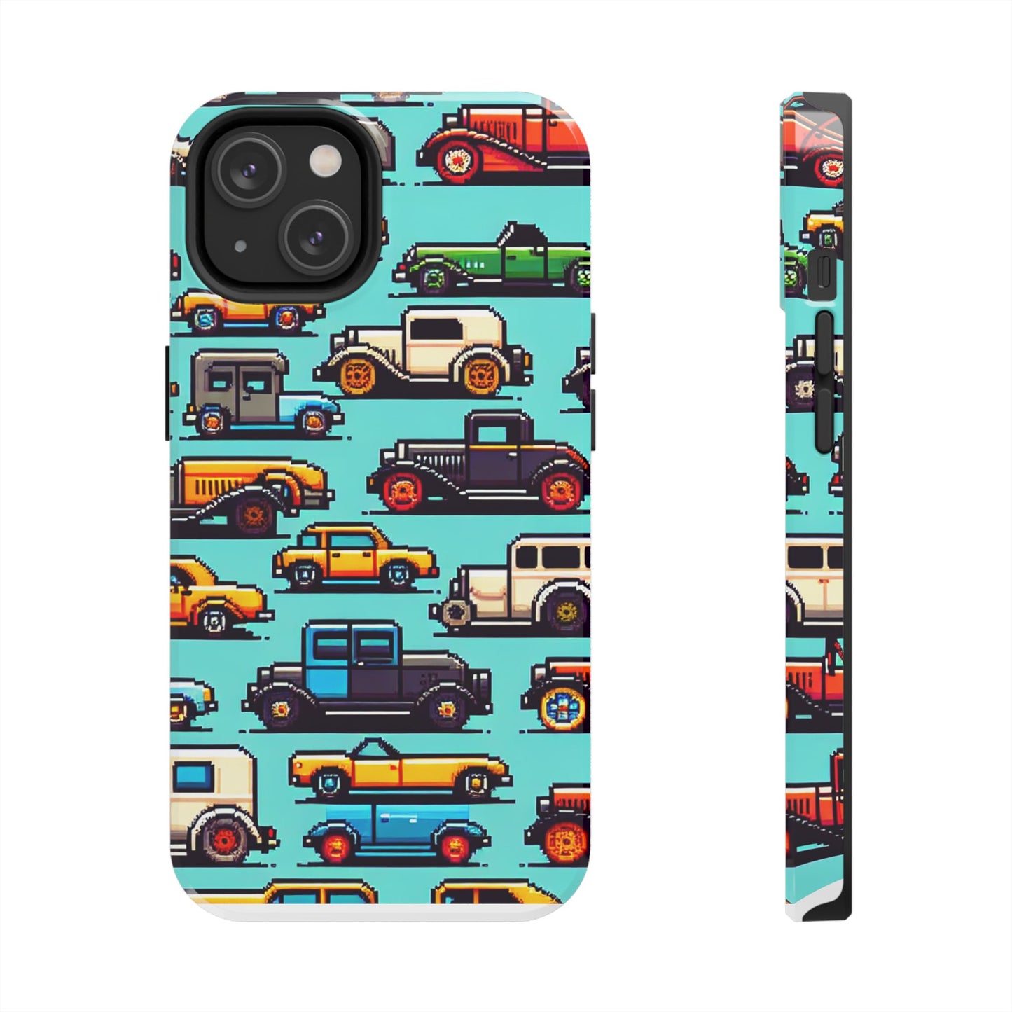 Retro Car Pixel Art Tough Phone Case - Durable & Stylish Protection - for iPhone