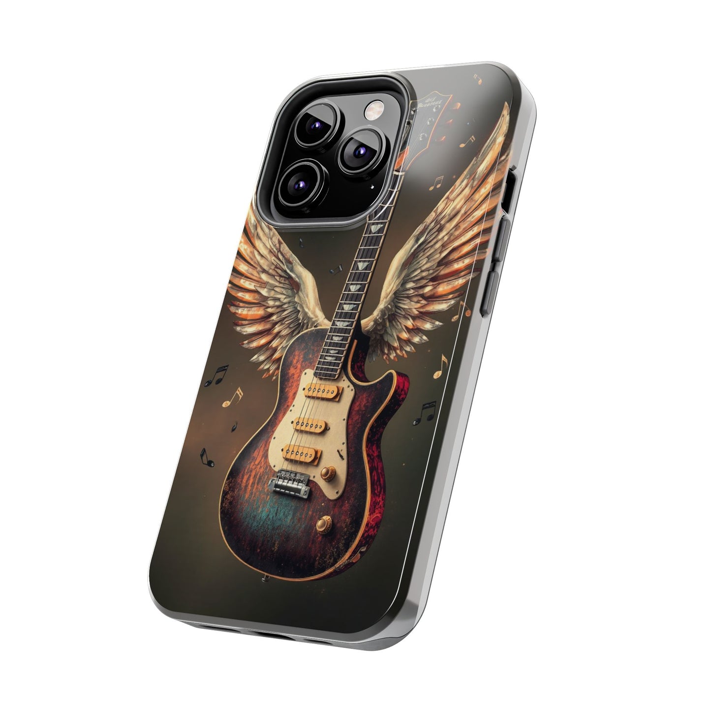 Inspirational Guitar Wing Phone Case - Tough Protection for Music Lovers