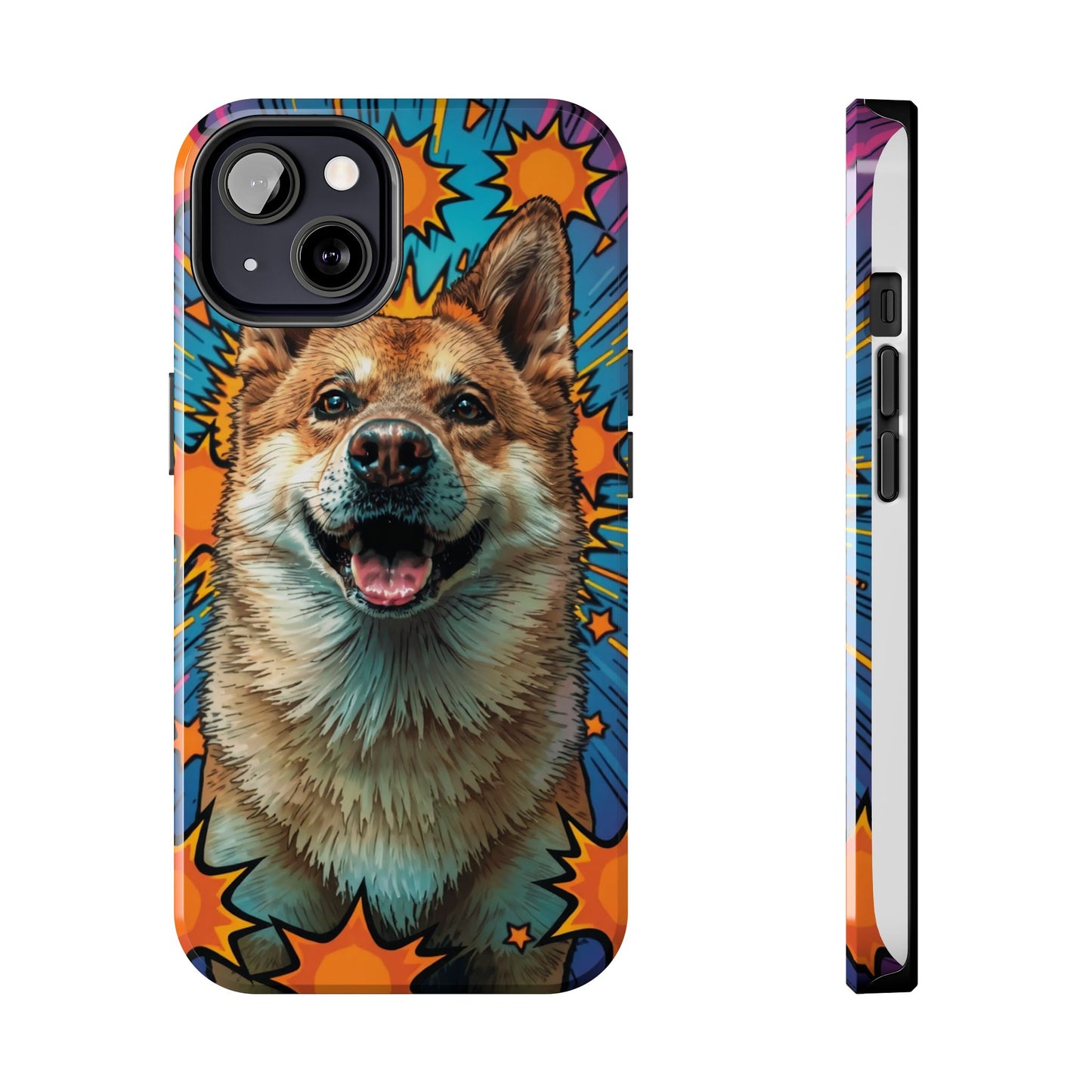 Vibrant Corgi Tough Phone Case - Fun Design for Pet Lovers
