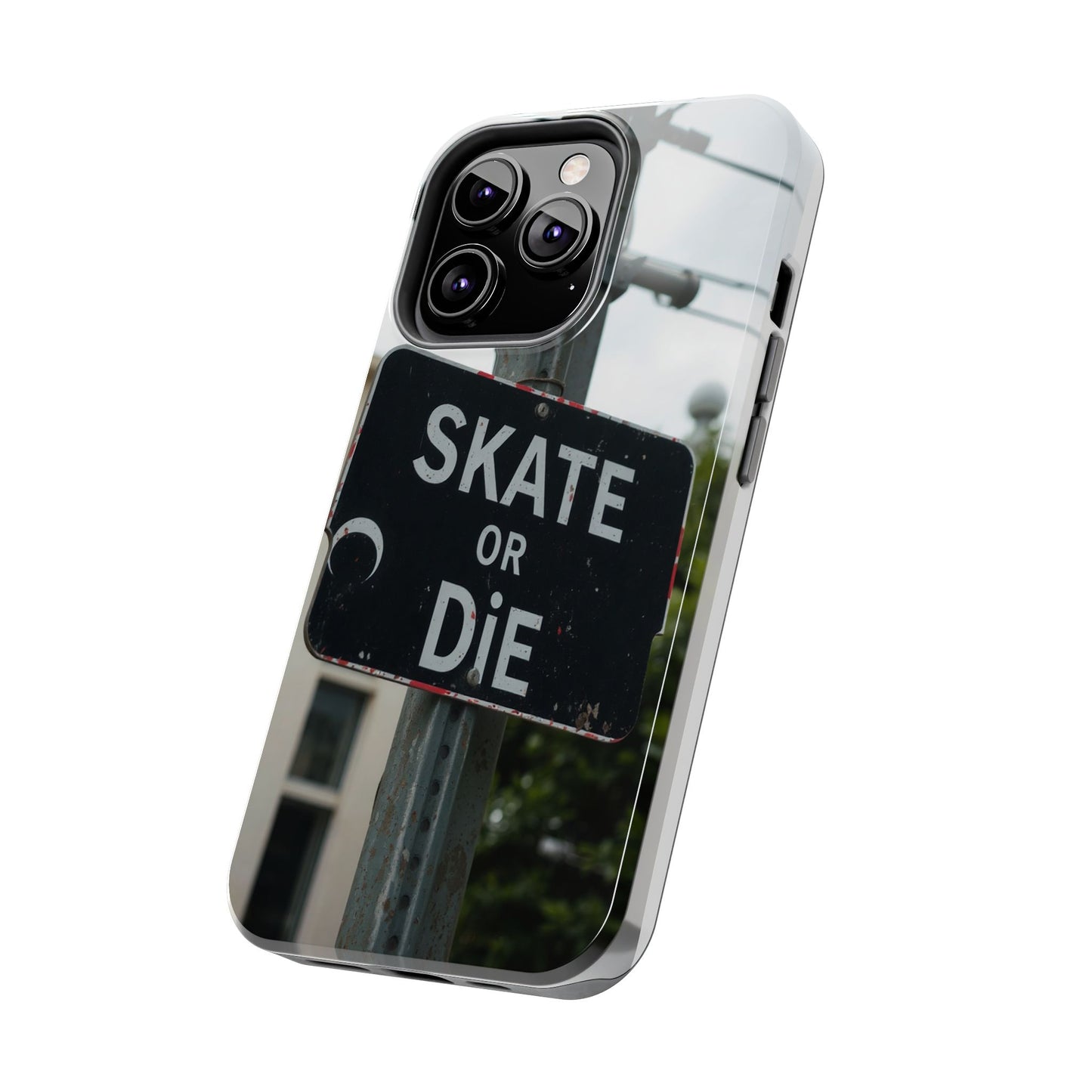 Black Sign Skate or Die Design - Tough Phone Case for iPhone