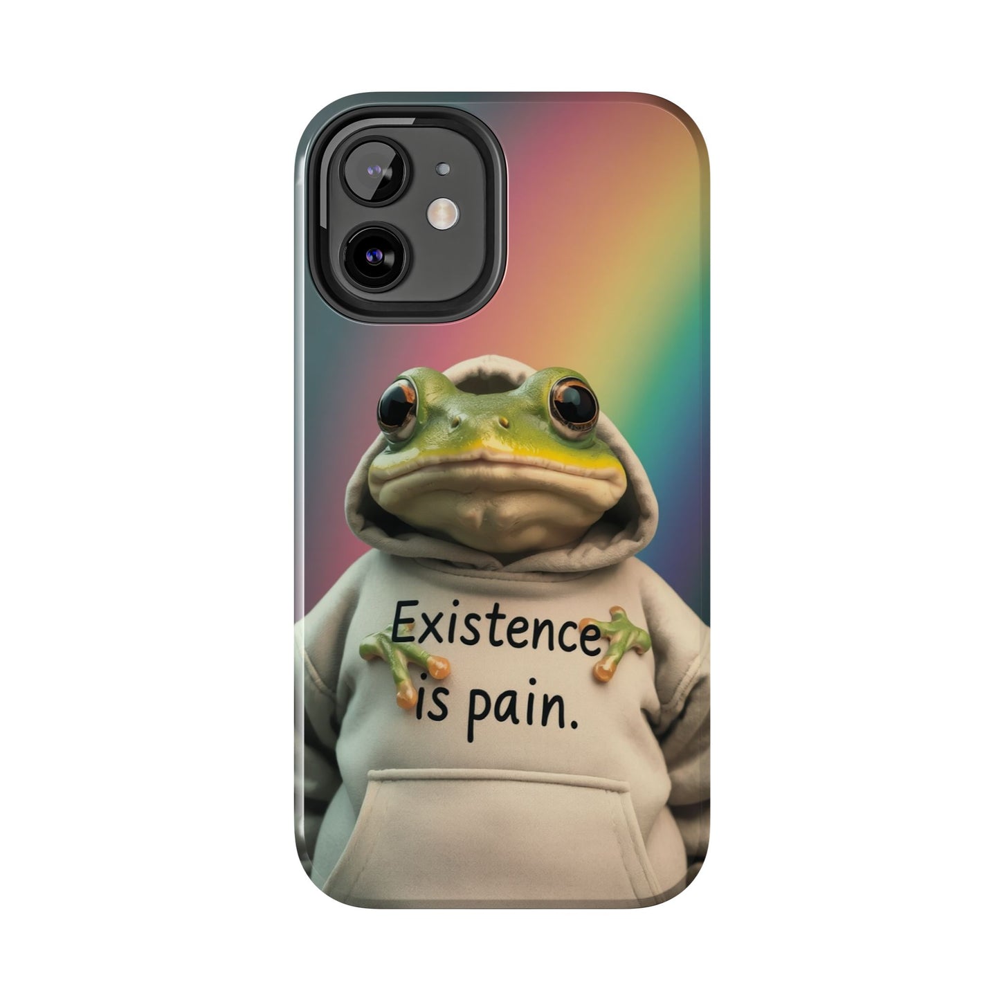 Existence is Pain Frog Phone Case - Tough & Stylish