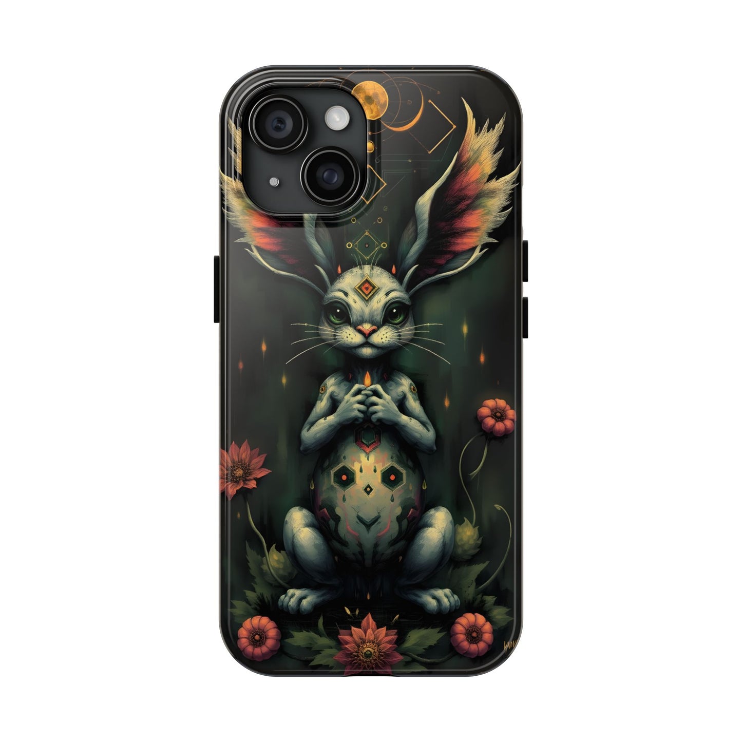 Artistic Rabbit Phone Cases - Unique and Durable Design of Mystical Bunny - for iPhone