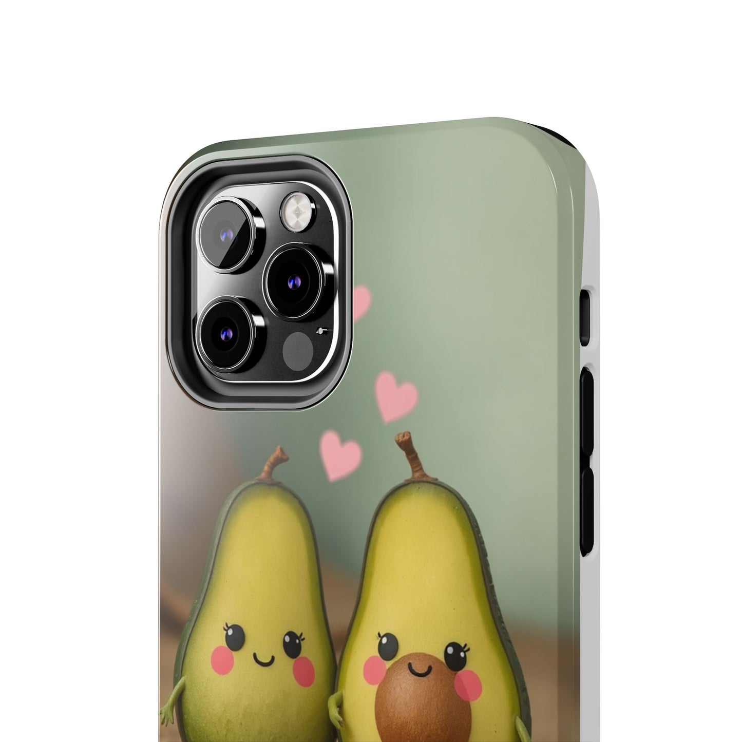 Cute Avocado Phone Case, Funny Tough Case, Quirky Phone Accessory, Gifts for Foodies, Valentine's Day Present