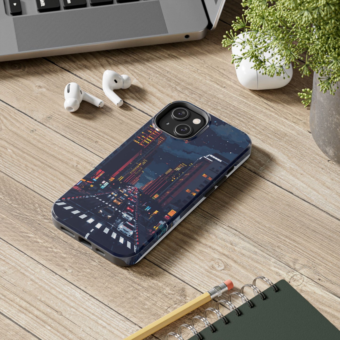Urban Nightlife Tough Phone Case - Durable & Stylish Protection
