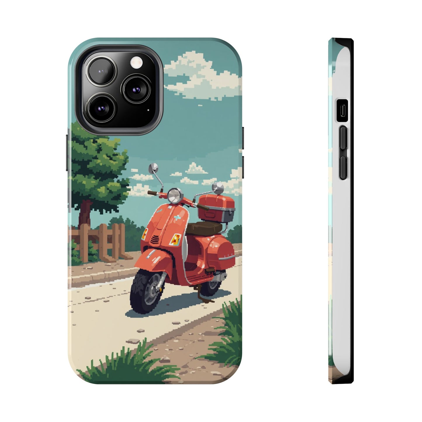 Retro Scooter Phone Case - Tough & Stylish Protection