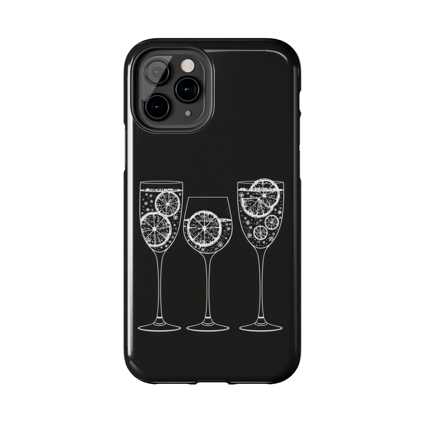 Stylish Tough Phone Cases with Citrus Glass Design, Protective Cases for Parties, Summer Events, and Everyday Use