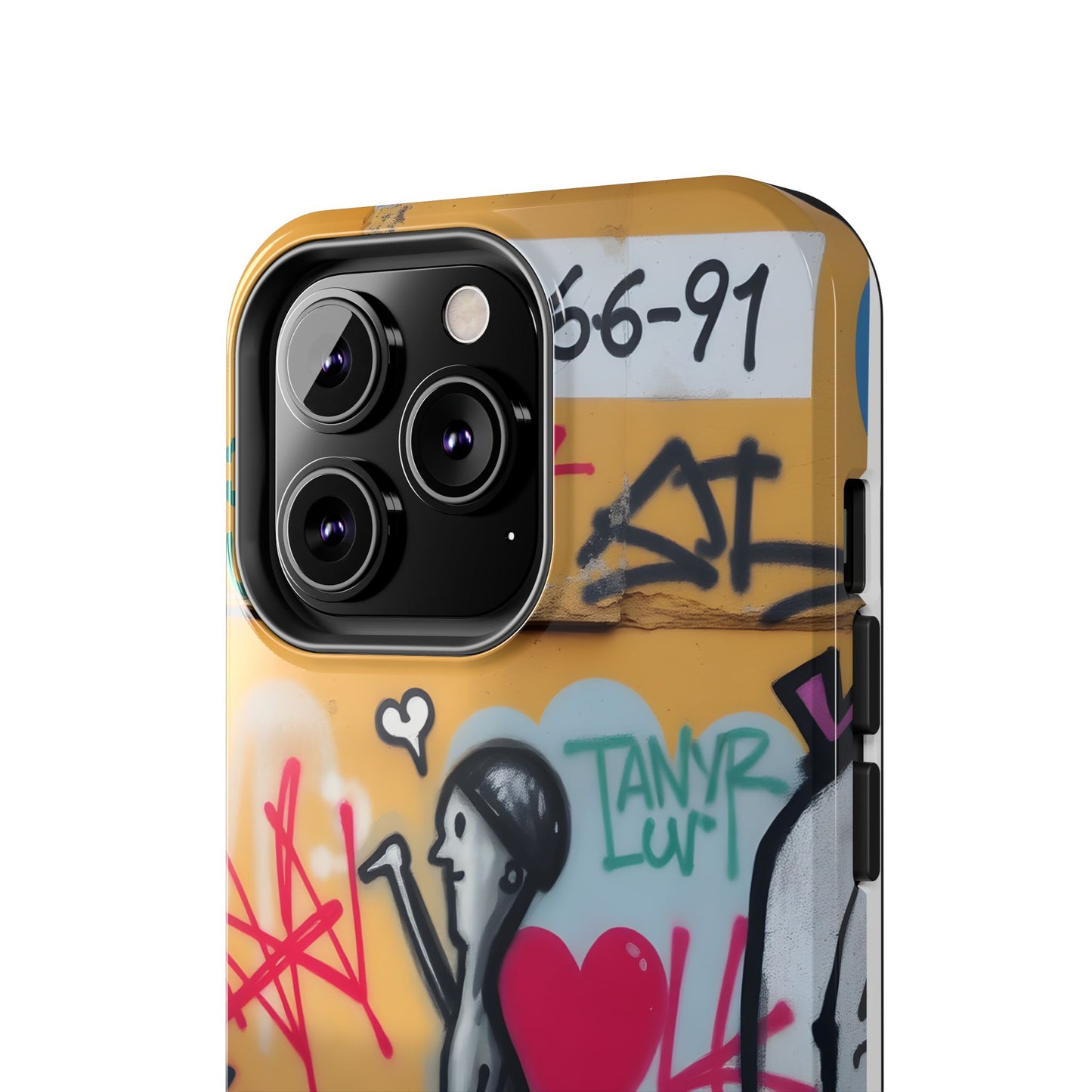 Urban Cupid Graffiti Tough Phone Case - Durable Protection with Street Art Vibe - for iPhone
