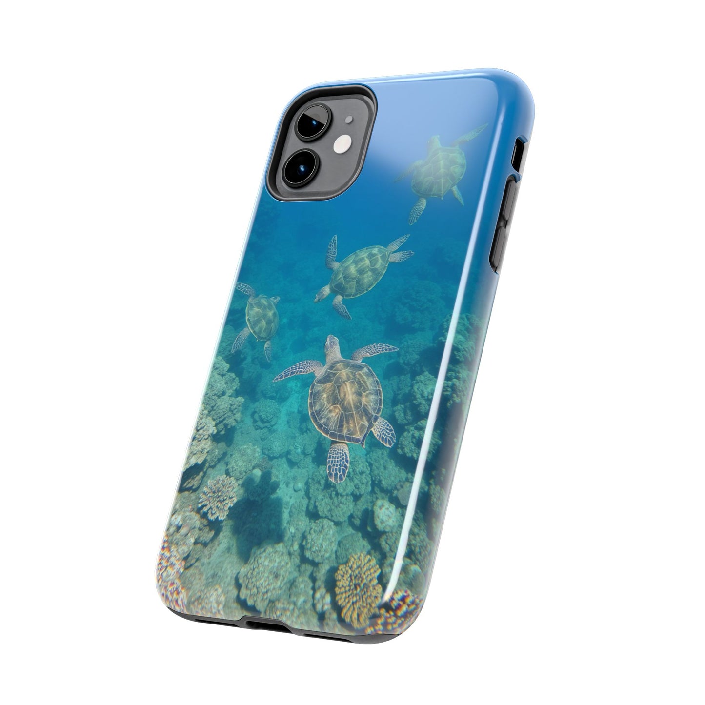 Ocean Turtle Tough Phone Cases - Durable Protection with Marine Art