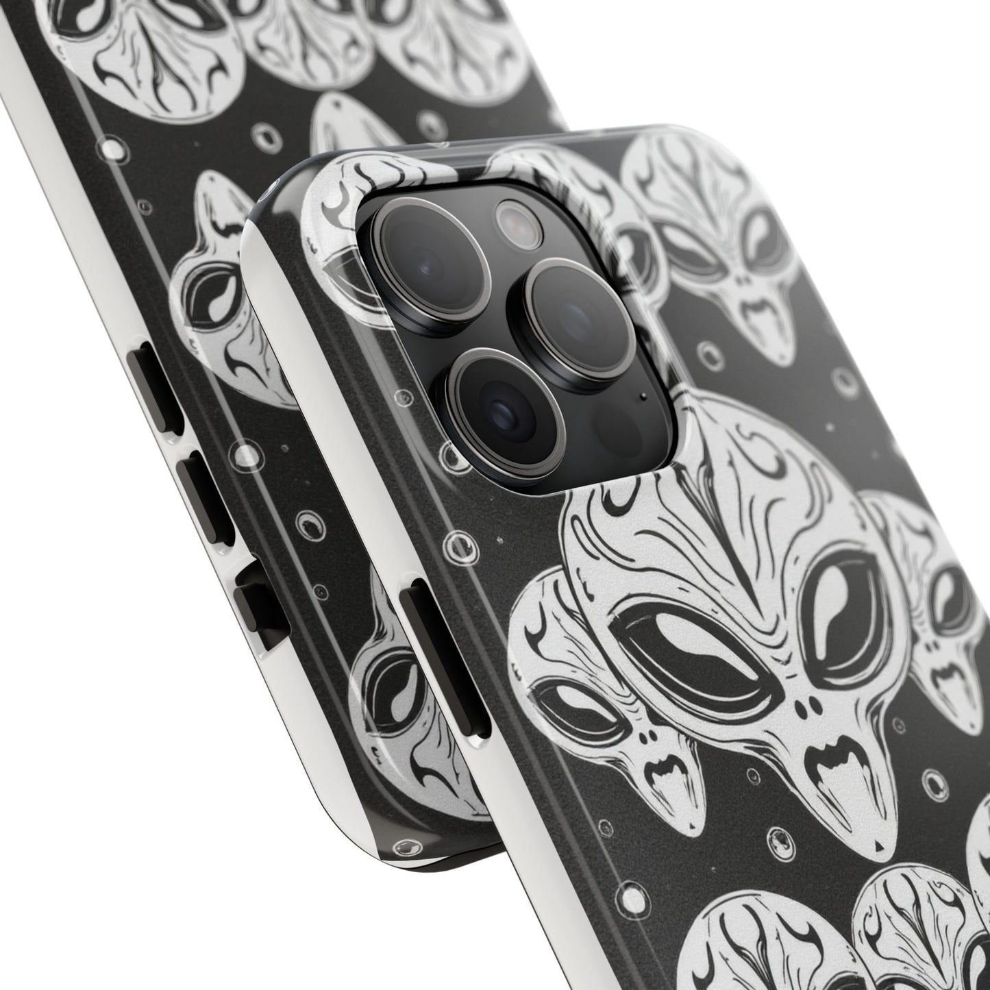 Alien Pattern Tough Phone Case - Durable Protection with Out-of-This-World Design
