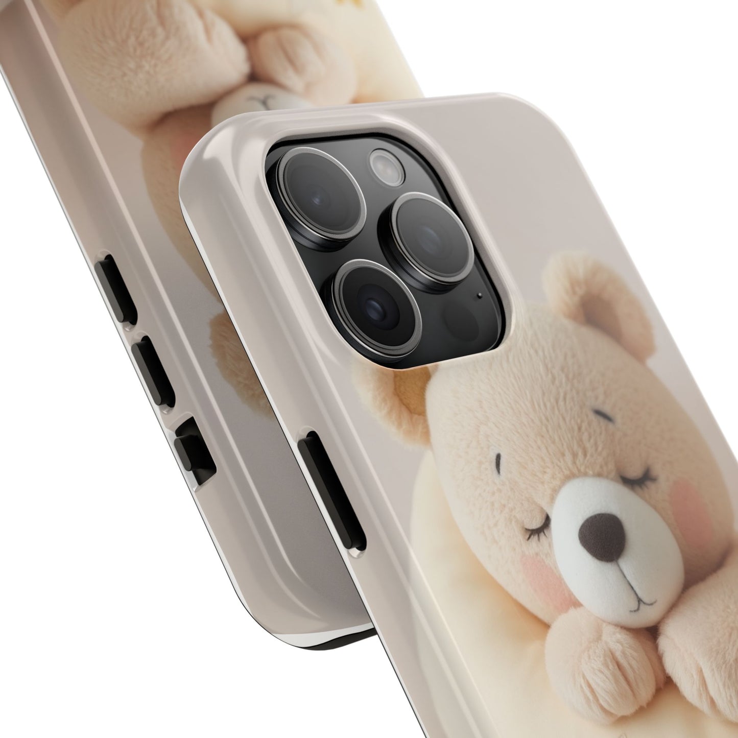 Cute Bear Tough Phone Case - Adorable Baby Animal Design for Kids & Adults