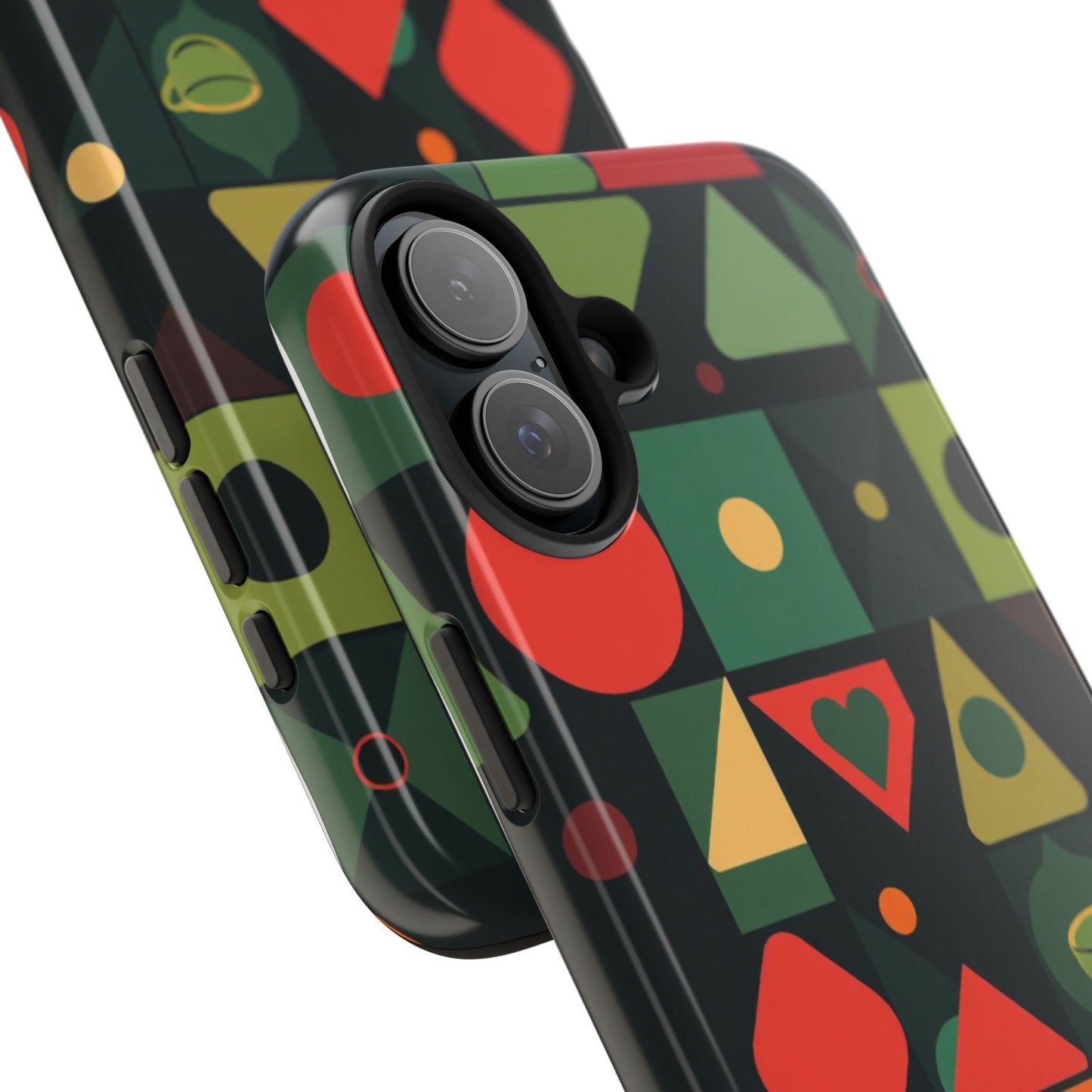Vibrant Geometric Tough Phone Cases – Stylish Protection for Trendsetters - for iPhone