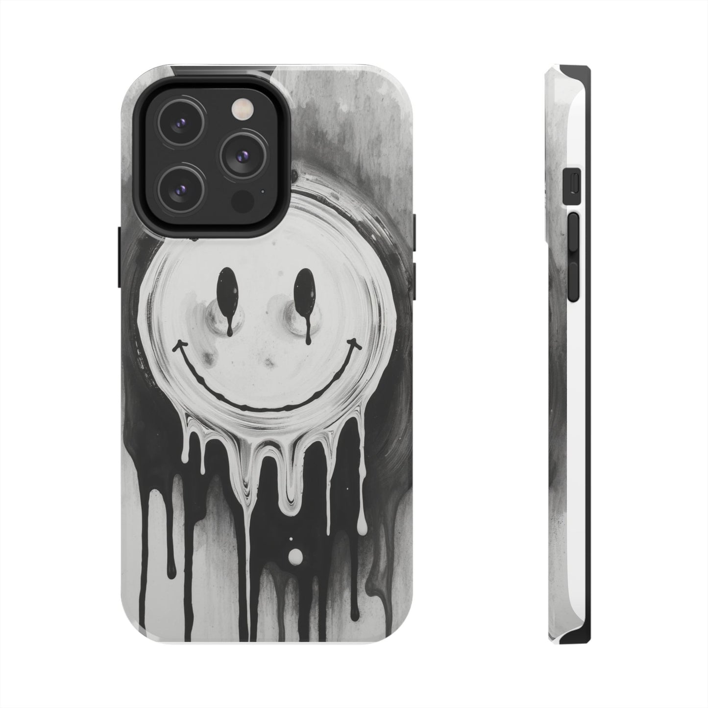 Dripping Smiley Tough Phone Case - Stylish & Durable Protection