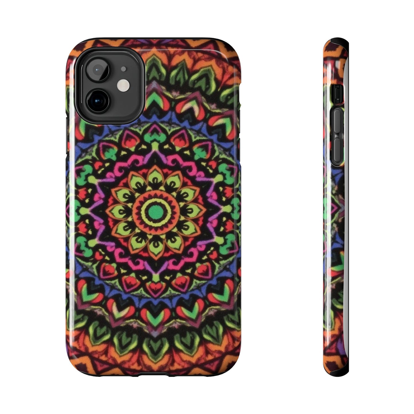 Colorful Mandala Tough Phone Case - Vibrant Designs for Trendy Protection - for iPhone