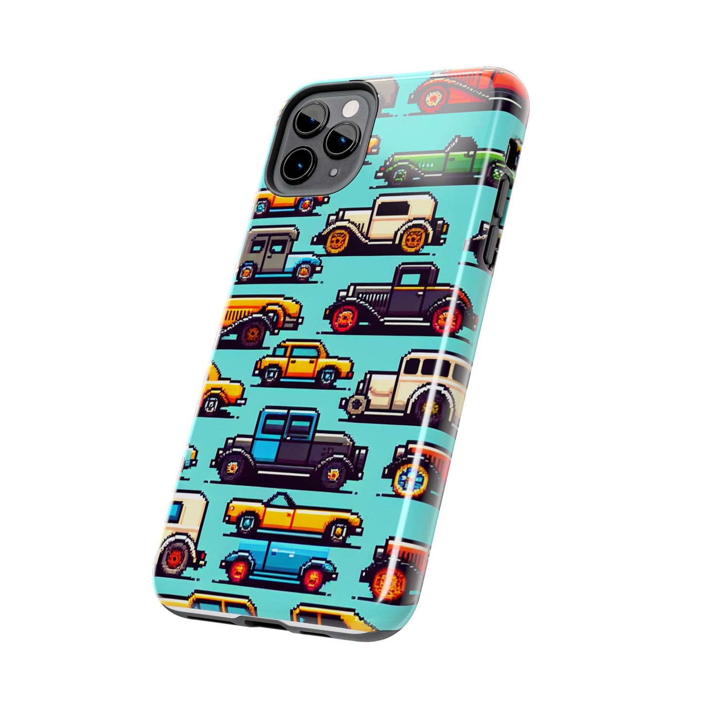 Retro Car Pixel Art Tough Phone Case - Durable & Stylish Protection - for iPhone